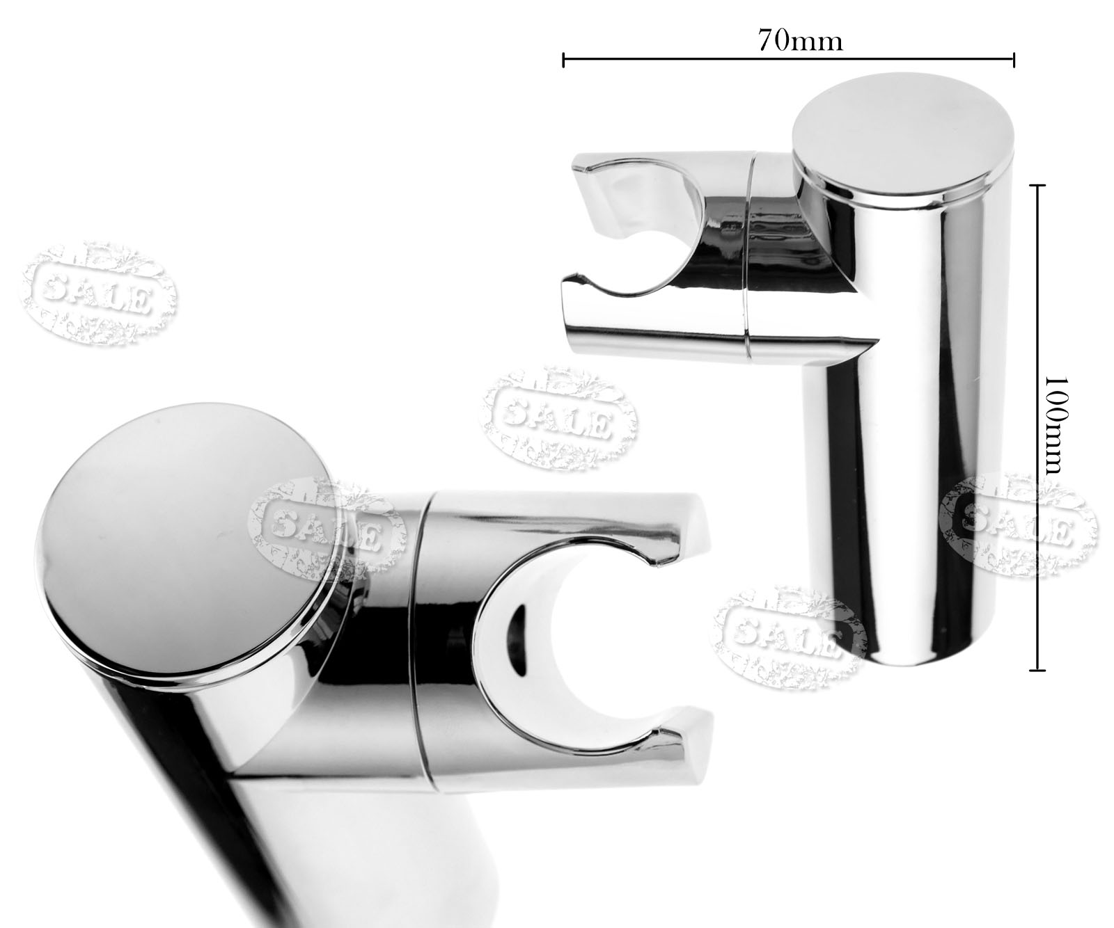 Chromed Support WallMount Bracket Bathroom Sprayer Base Shower Head