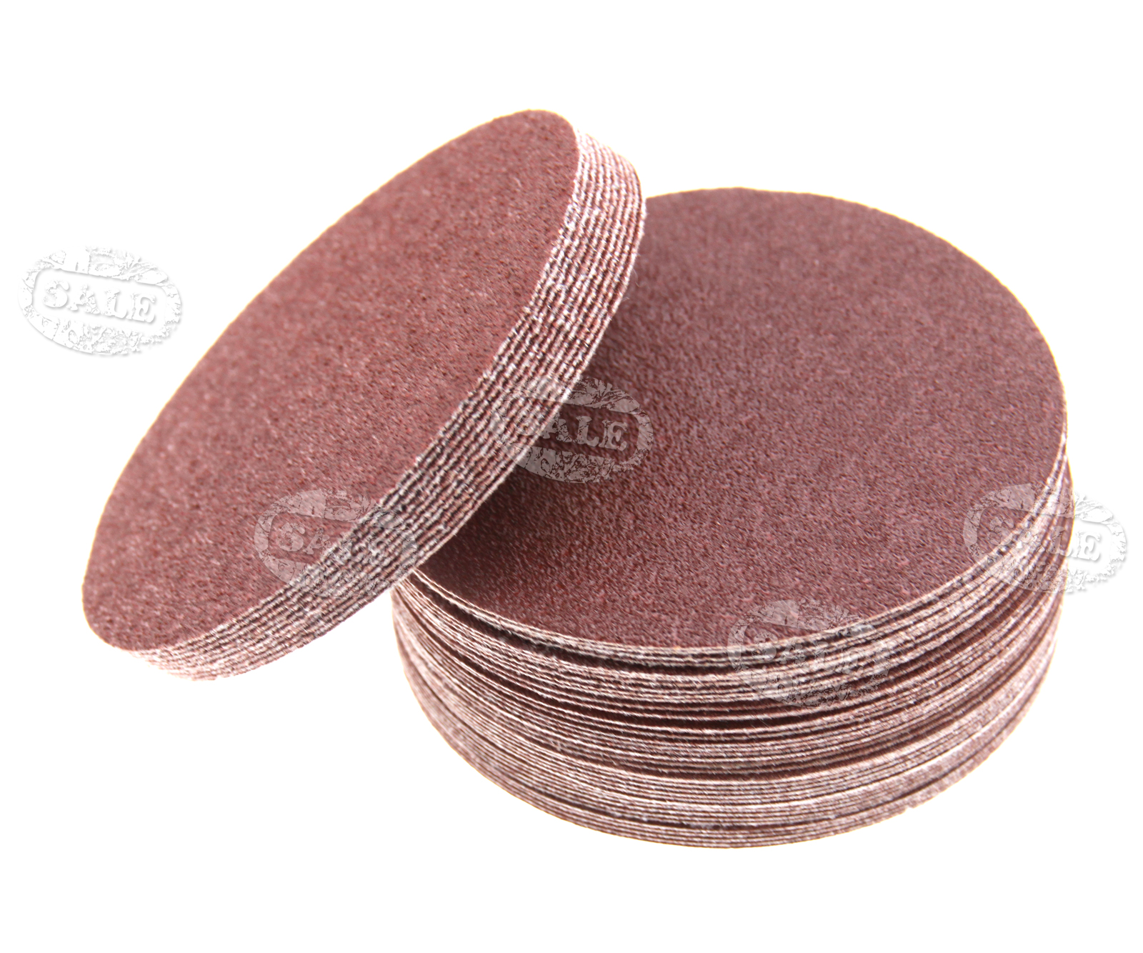 50x 125mm Diameter 5 Type Different Grits Sanding Sandpaper Circle Sand
