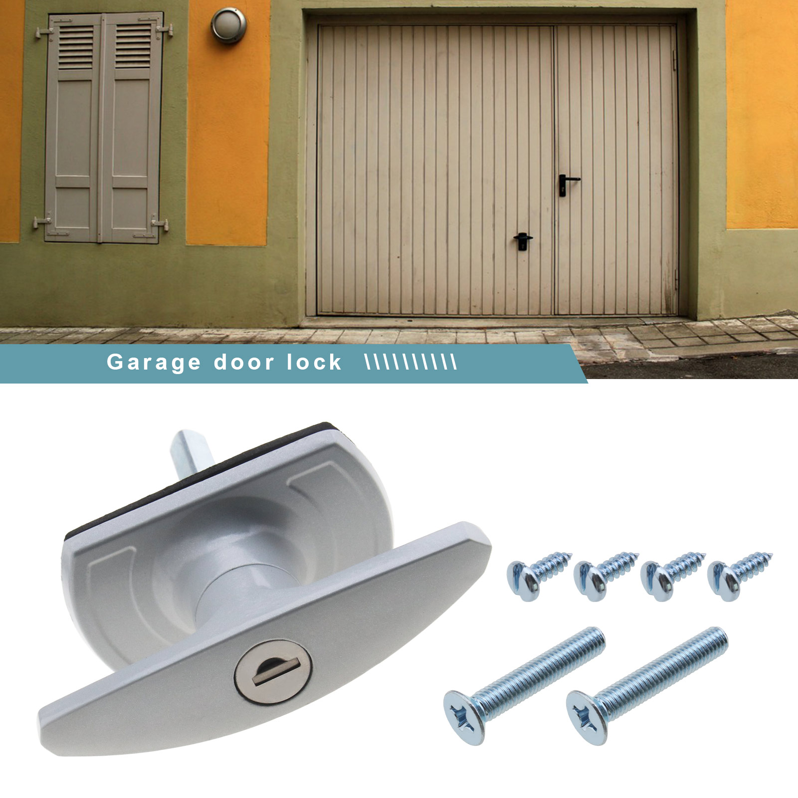 Minimalist Garage Door Vault Lock for Large Space