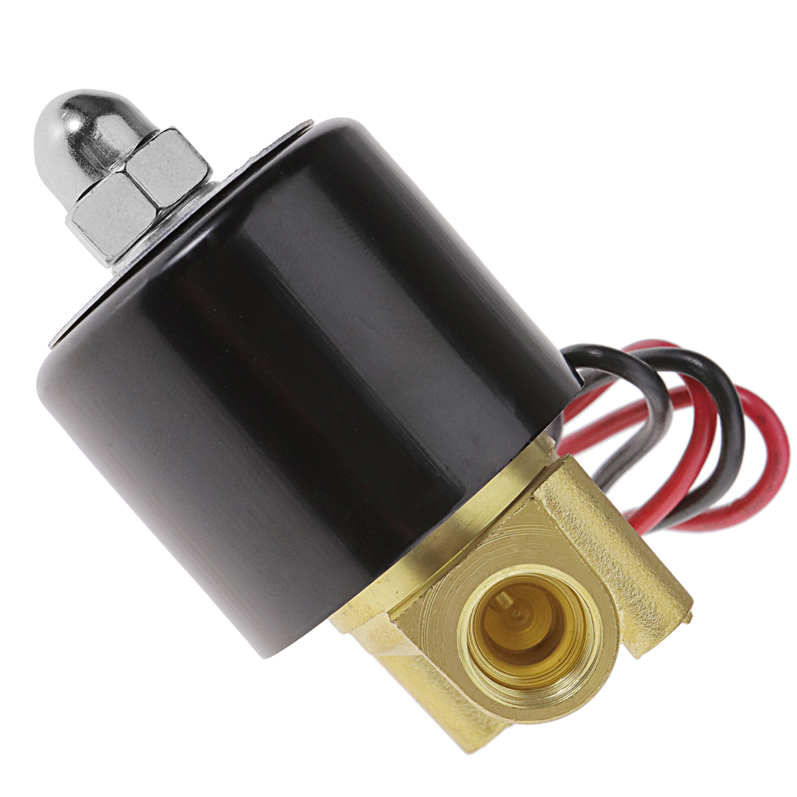 Air Water Oil Brass Solenoid Valve 12V Fuels Gas 2Way Normal Closed eBay