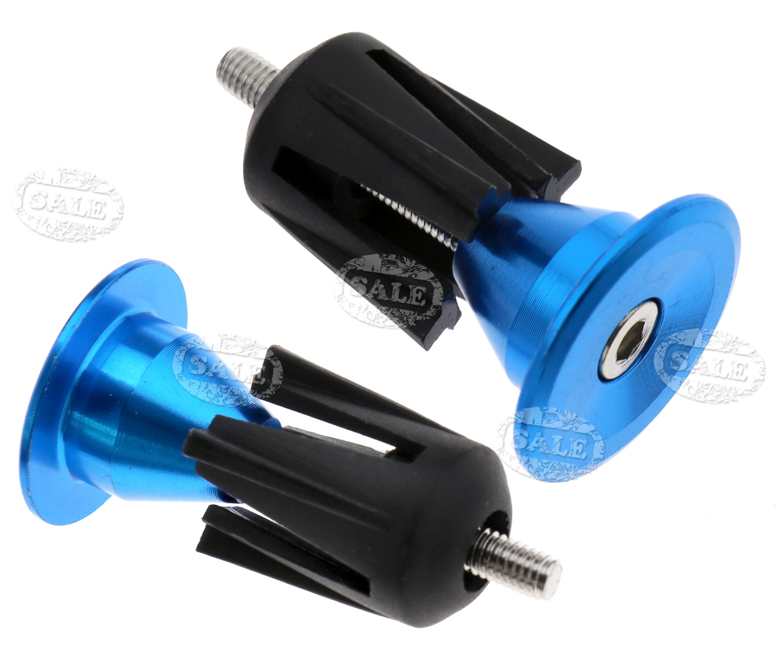 MTB Road Bike Bicycle Aluminum Handlebar Grips Handle Bar Cap End Plugs