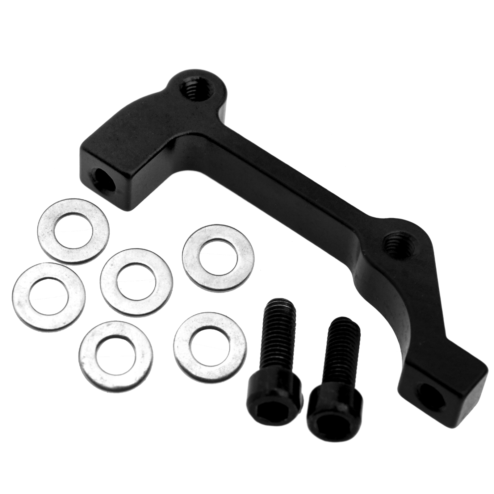 Black CNC 180mm Rear Disc Brake Adapter Caliper Post Mount PM to IS eBay