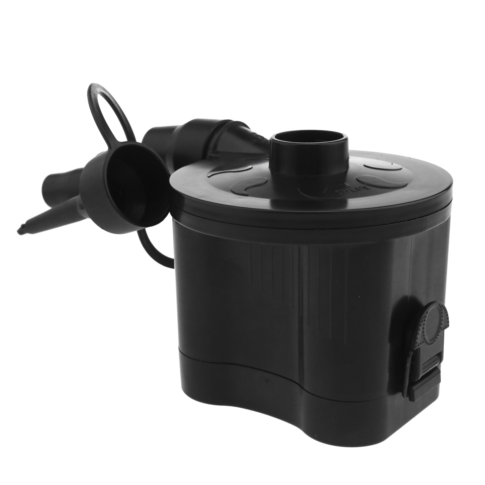 BATTERY POWERED ELECTRIC AIR PUMP INFLATABLE BED AIRBED CAMPING FOOT