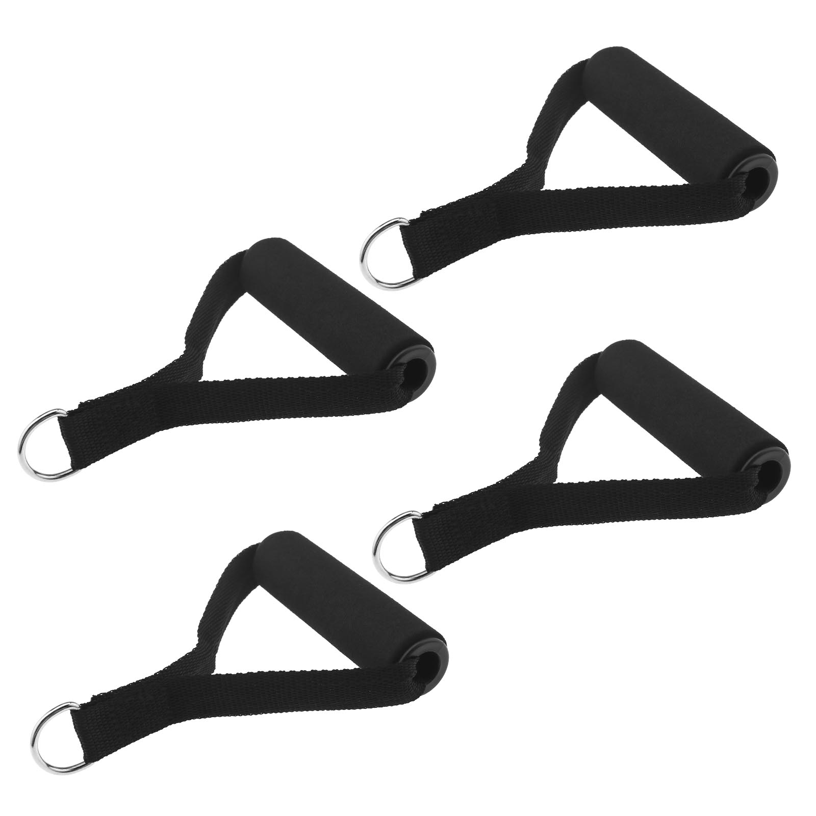 4pcs Black Resistance Band Handle Training For Gym Yoga Strength Fitness eBay