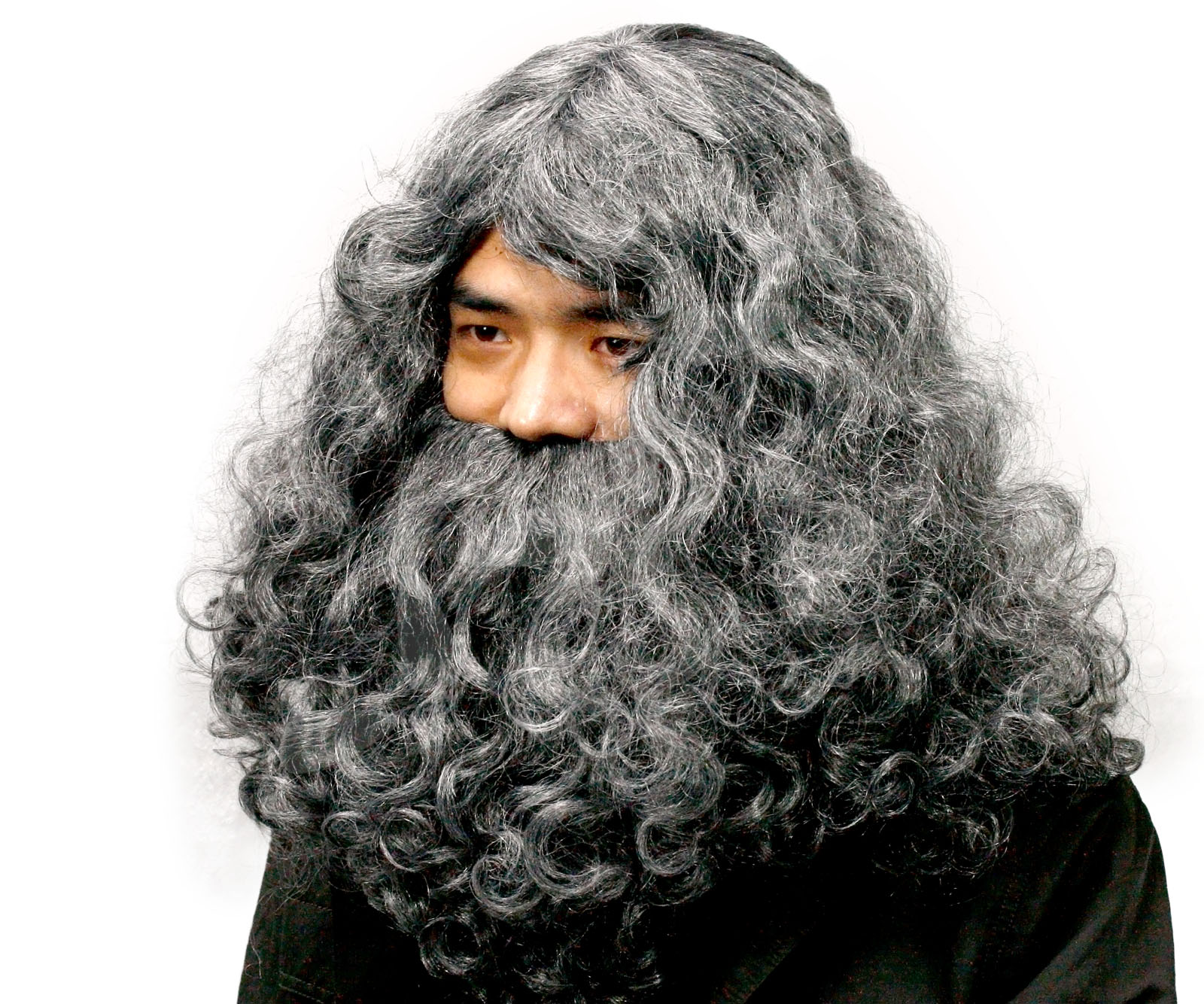 Unisex Adults Old Man GREY WIZARD Style Wig and Long Beard Fancy