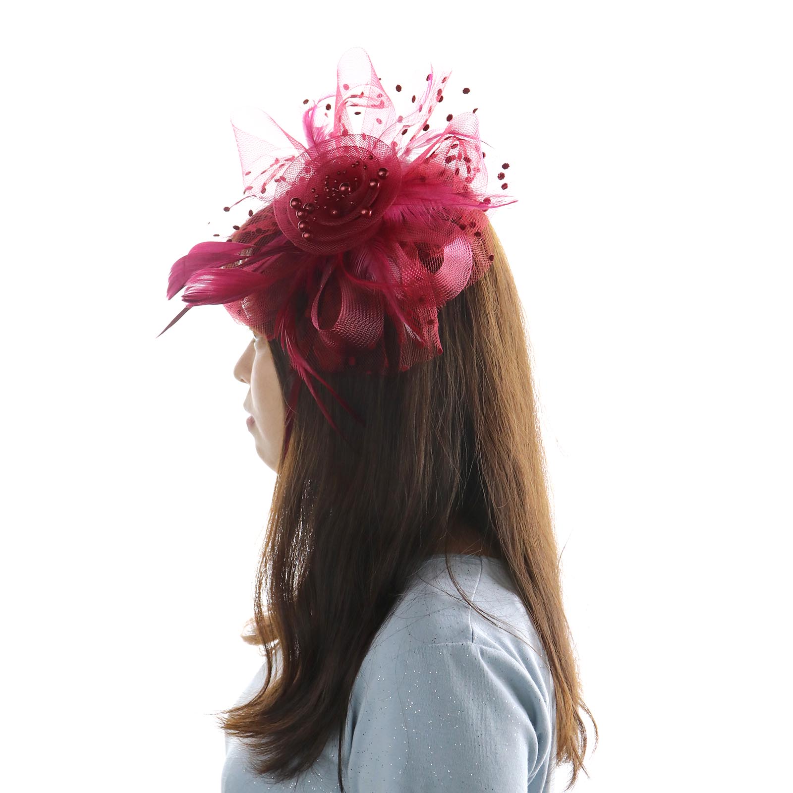 Éventail Déguisement, 10 Coloured Plumes D’Autruche 22-25cm Fascinateur