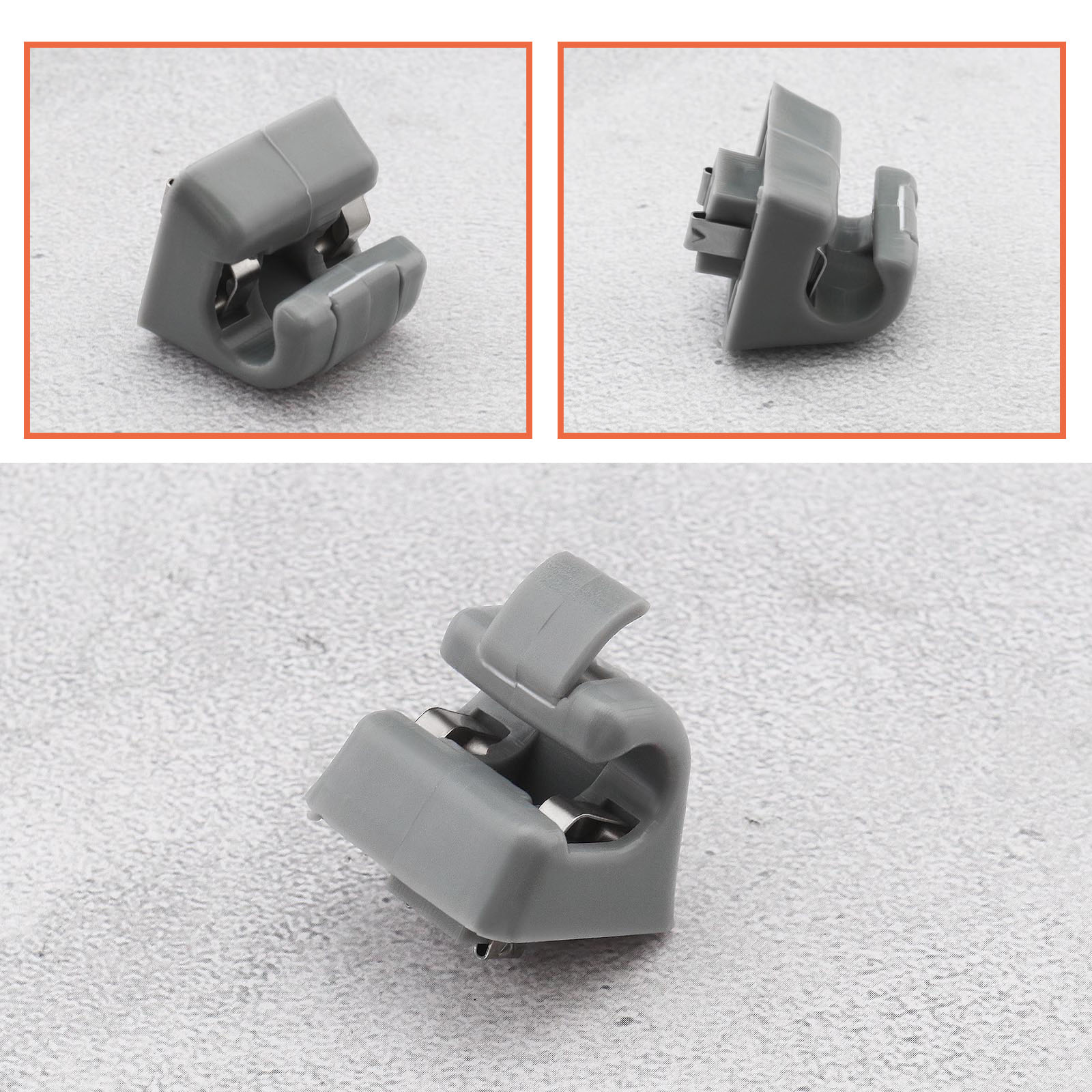 thumbnail image 2 of United Classic Parts Sun Visor Retainer Holder – For Mercedes W123 W124 W126 W140 W201 – OE 1268100012 2 of 6