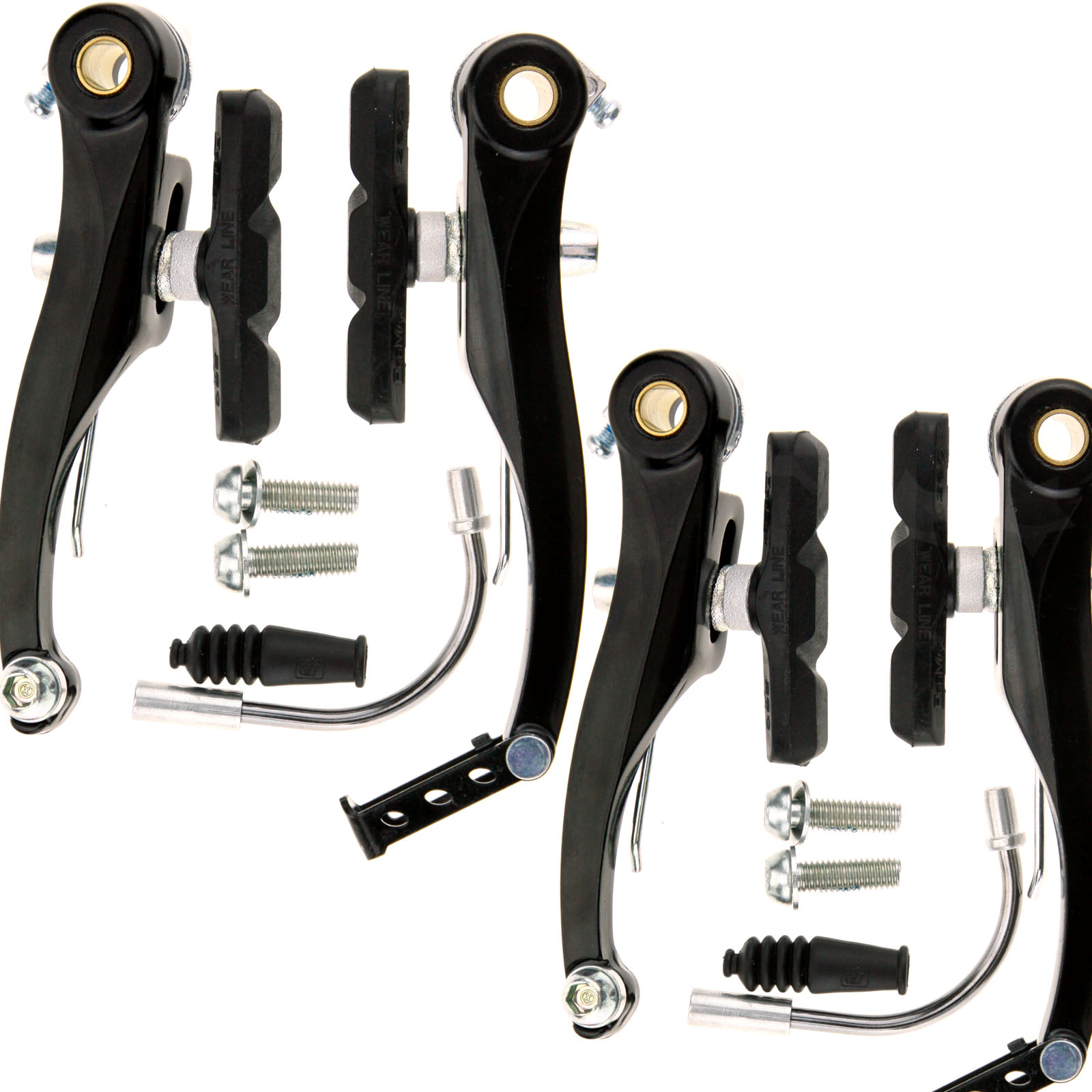 Complete Universal Mountain bicycle Black V Brakes set Black MTB Bike v