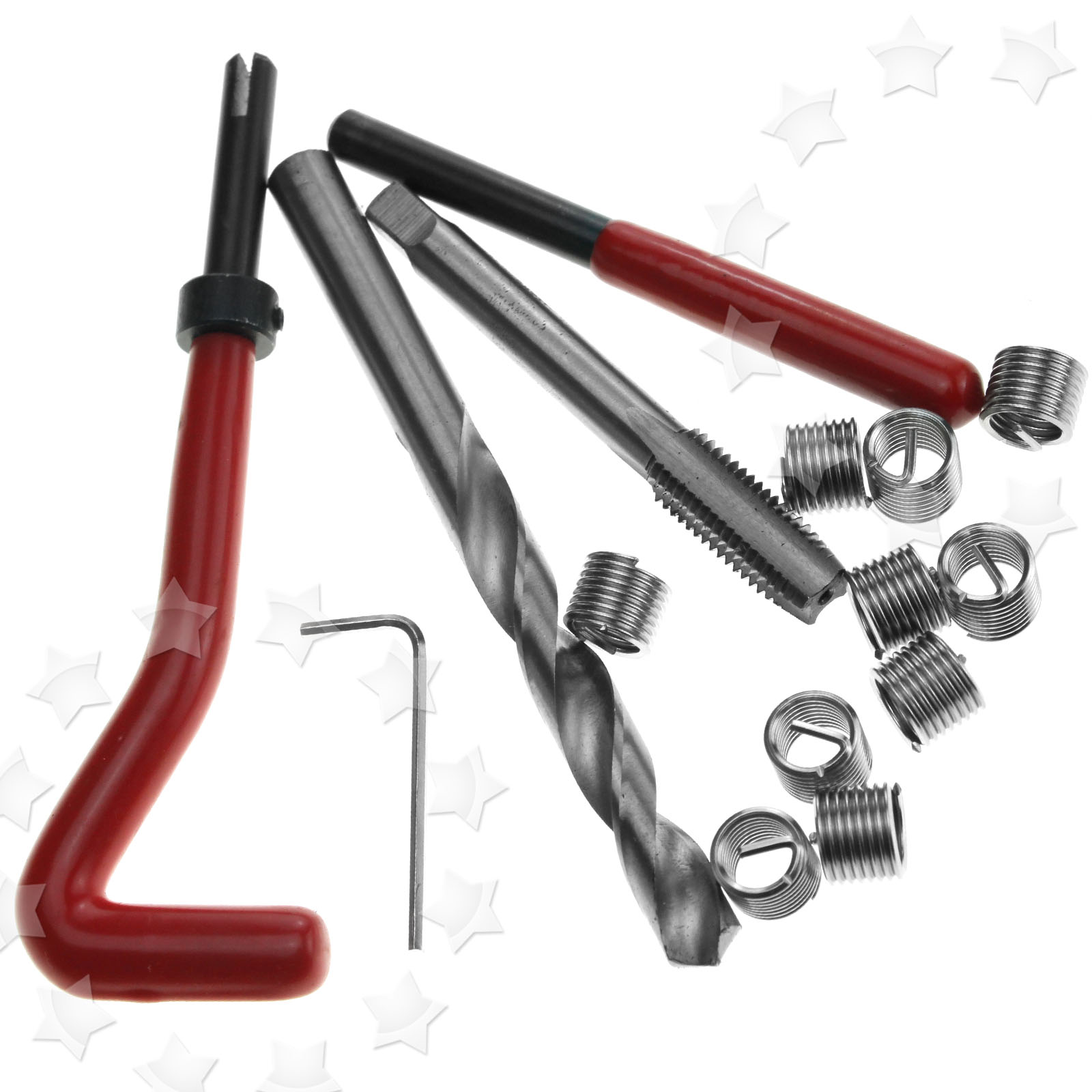 15pcs Helicoil Thread Repair Tool M10x1.5 Wire Thread Inserts Kit