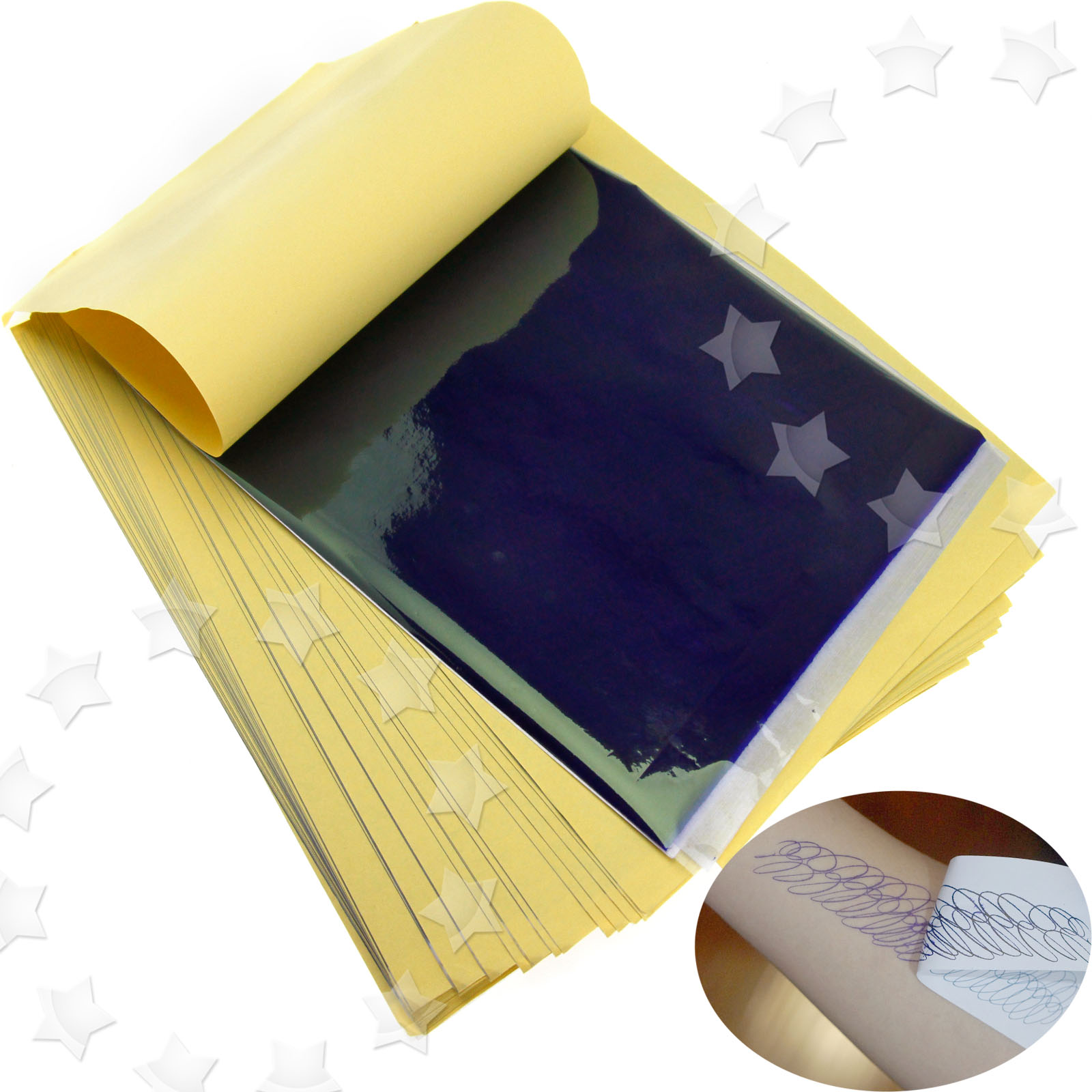50stk Tattoo Thermal Carbon Pauspapier Transferpapier Tracing Art