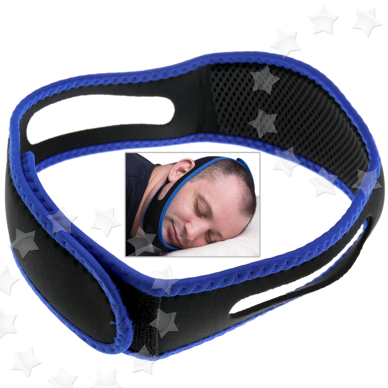 Anti Snoring Chin Strap Jaw Belt Anti Snore Sleep Straps Apnoea Stopper