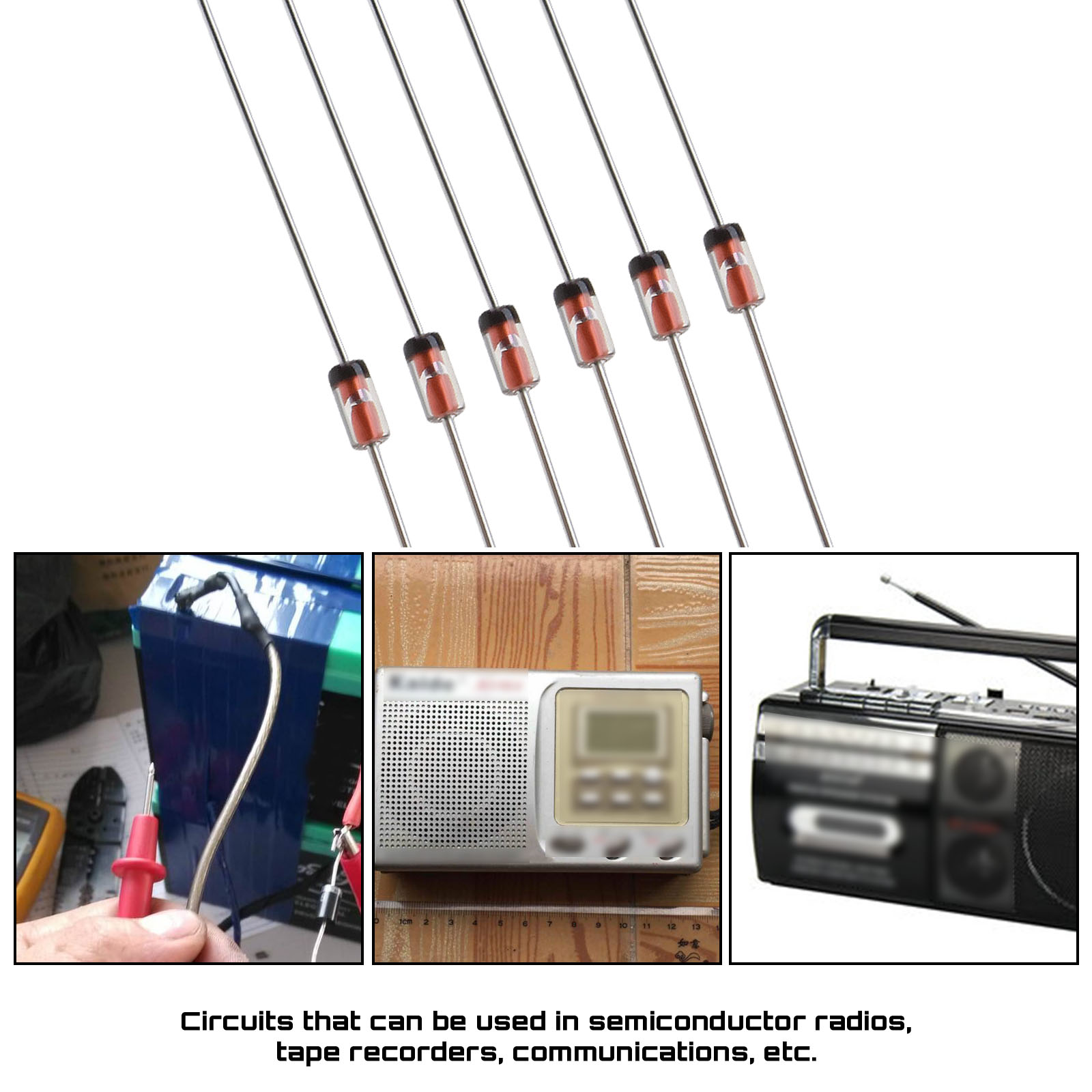 50PCS 1N34A GERMANIUM Diode 50mA 65V Axial 1N34A FM Electronic Silicon