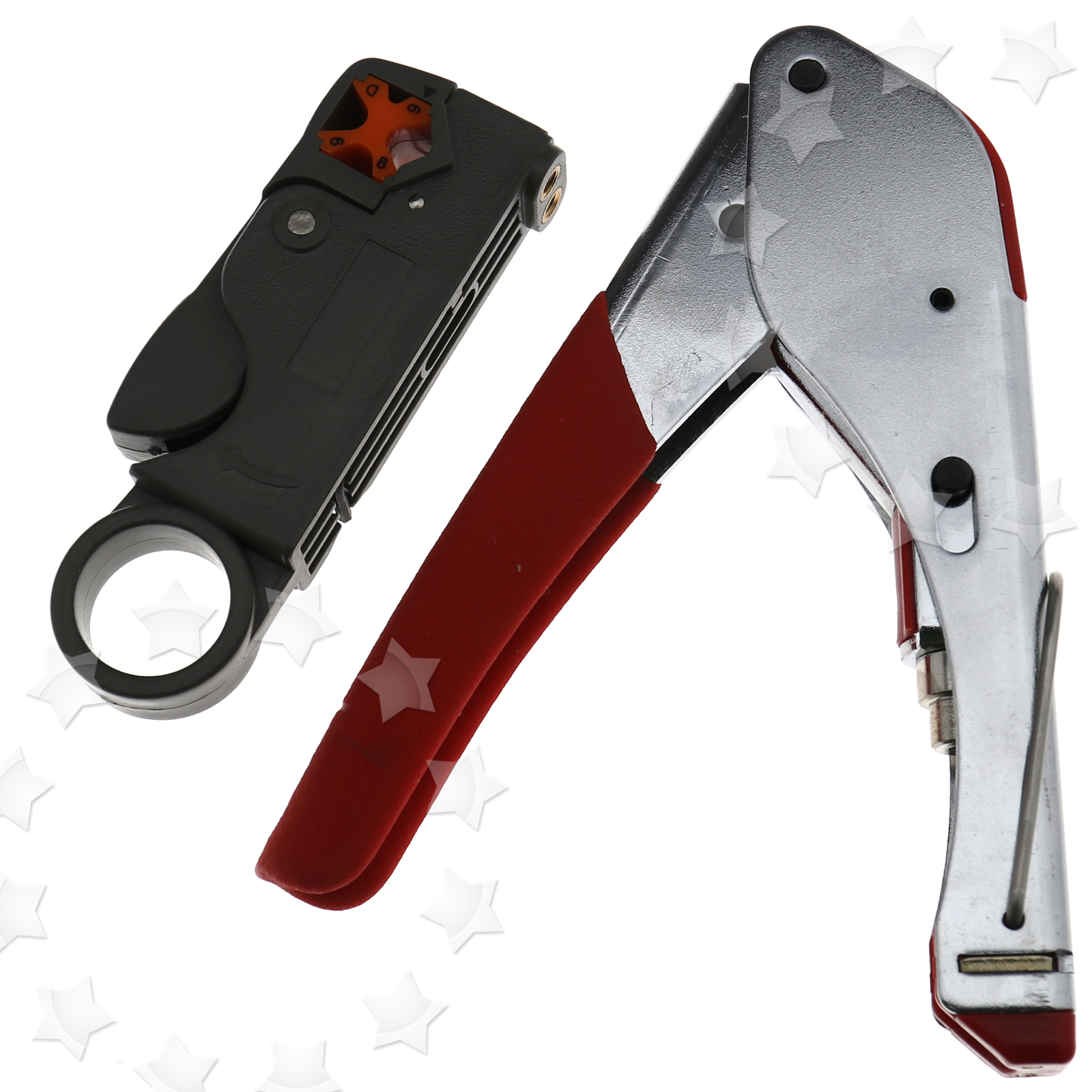 22X COMPRESSION TOOL Kit FType Connector For RG6 RG59 Cable Coax