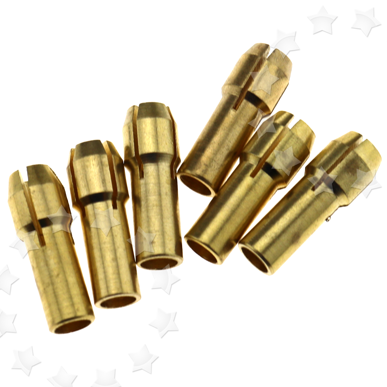 7x Brass Chuck Collet Drill Bit 13.2mm Sets Set Nut fit Shank Rotary