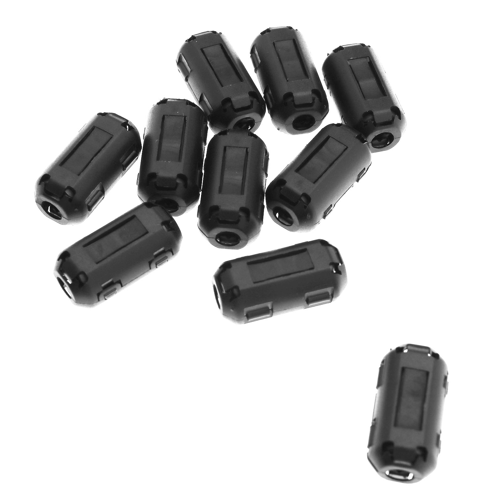 NOISE SUPPRESSOR EMI RFI Clip Choke Ferrite Core Cable Filter Nickel