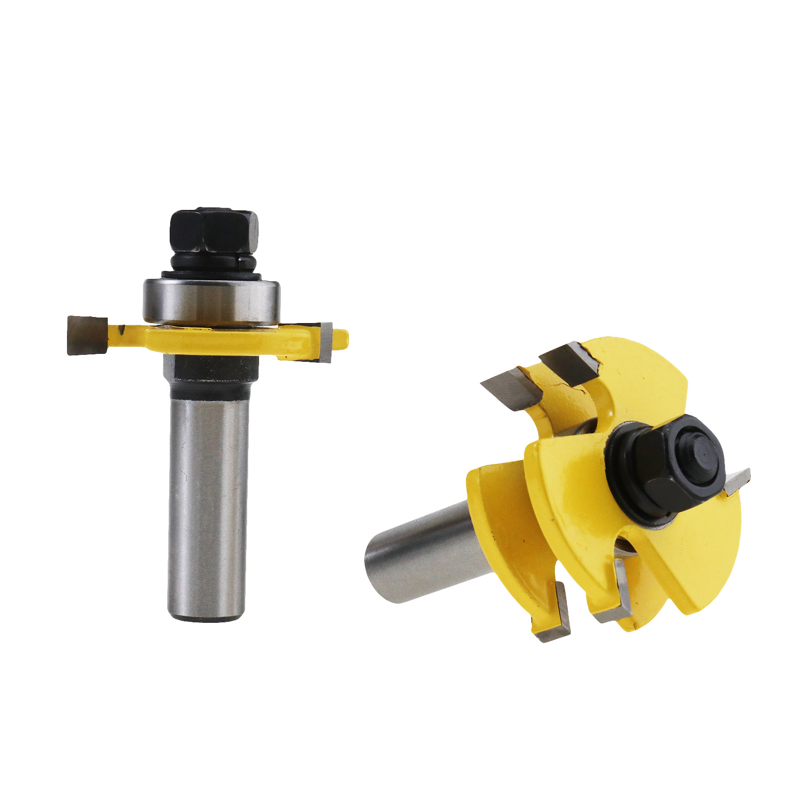 Matched Tongue and Groove Router Bit Set Up to 3/4 Inch Stock 1/2