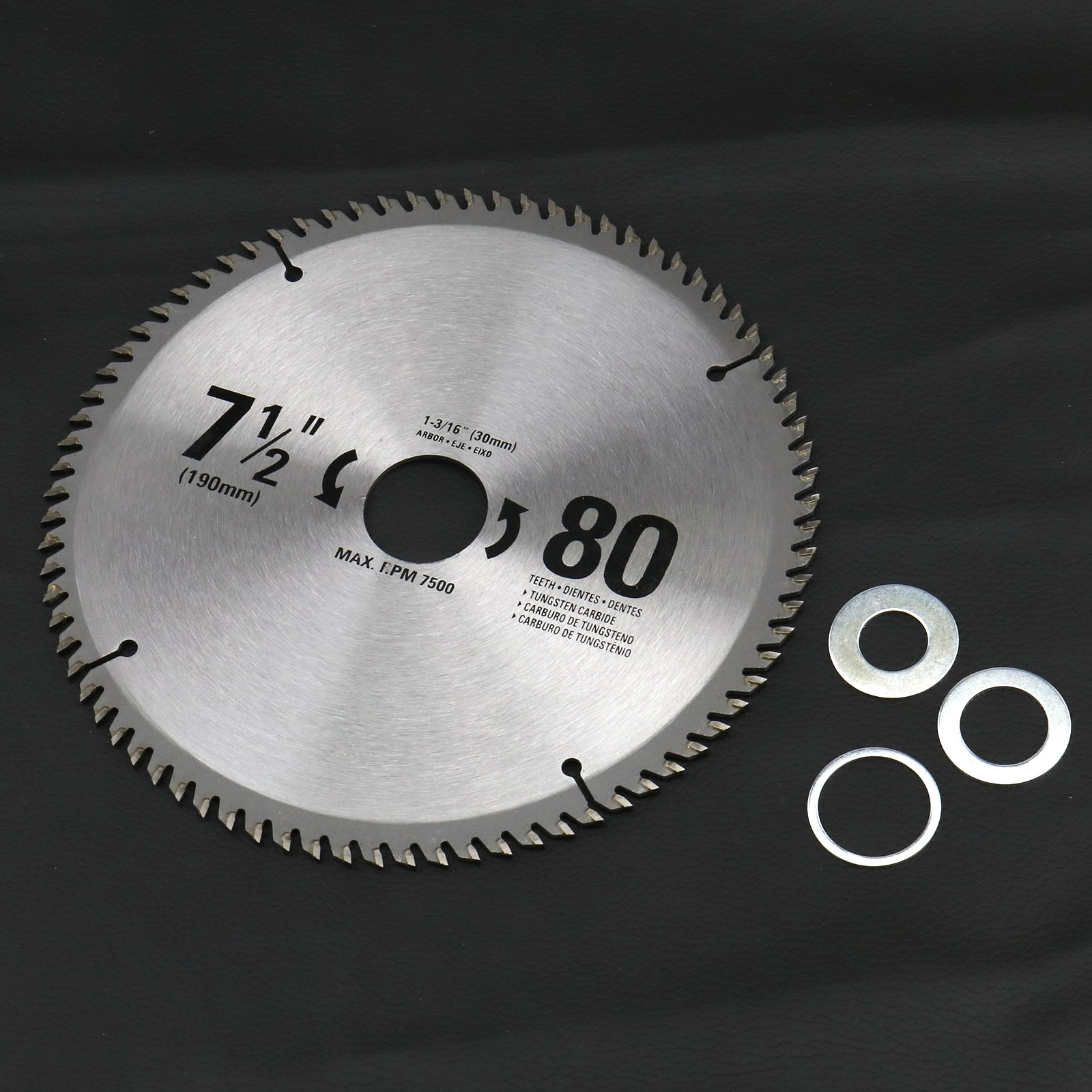 CS 190MM 80T Angle Grinder Circular Saw Blade For Steel Wood+Reduction