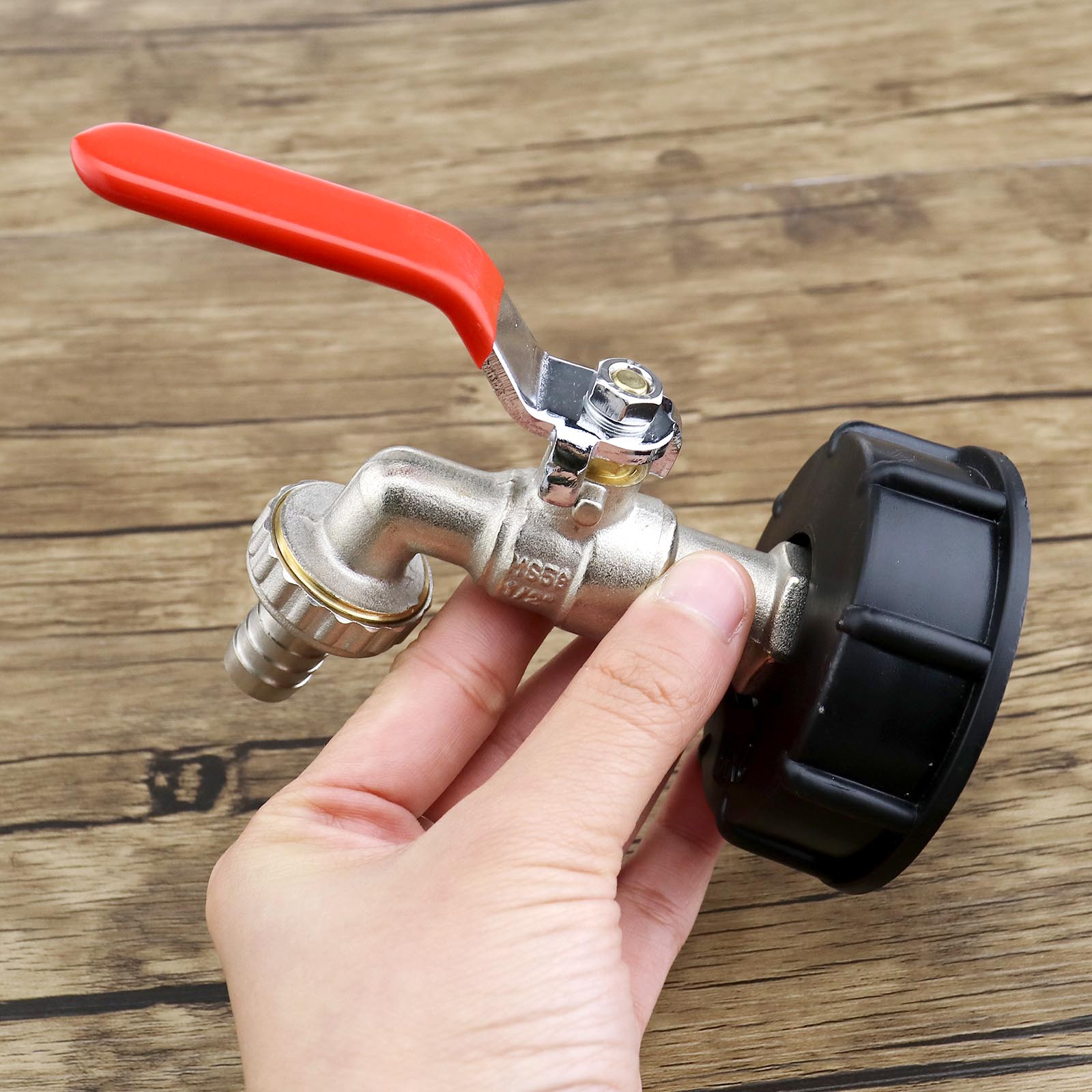 IBC Tote Tank Drain Adapter Threaded Cap Garden Hose Connector 1/2