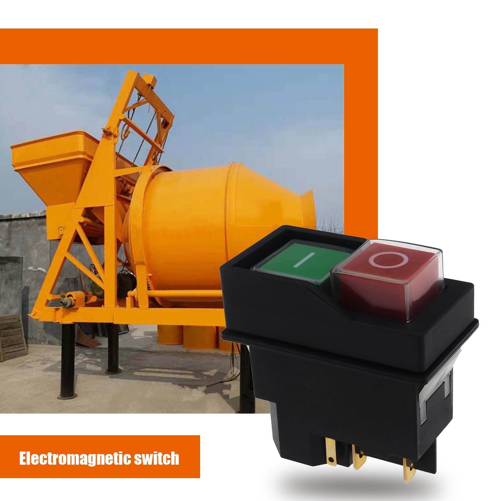 IP55 Switch for Belle Cement Concrete Mixer 240V Electric On Off Switch