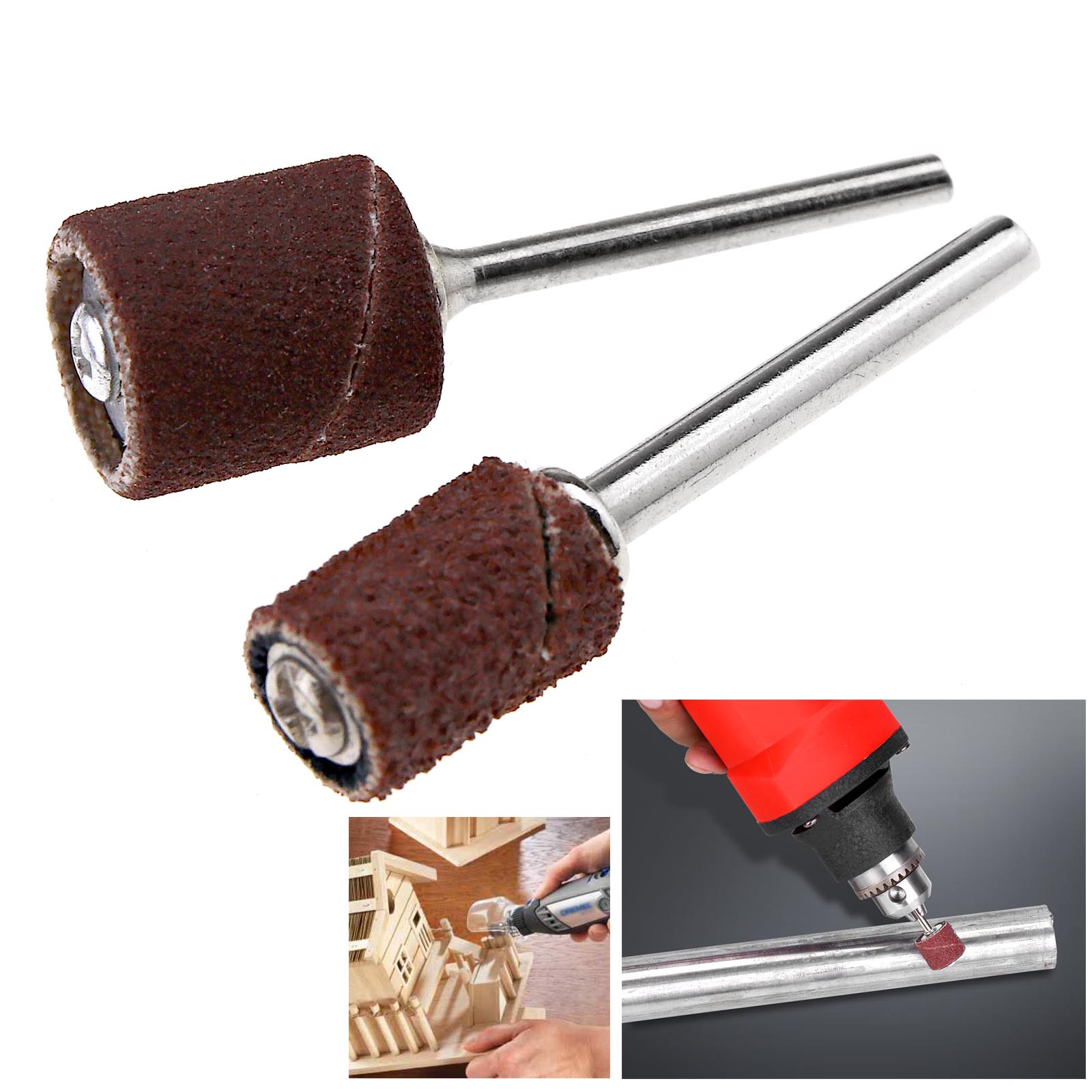 384x Schleifhülsen Schleifwalzen Set 360x Schleifbandhülsen +24-tlg