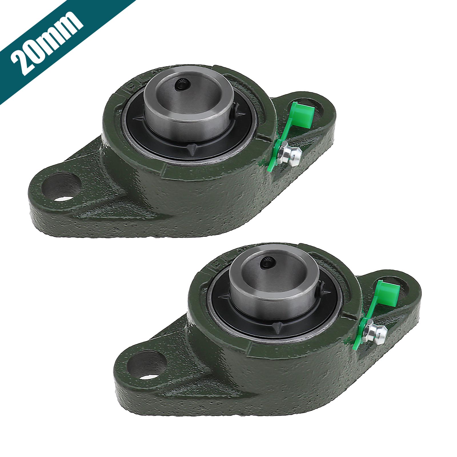 2X UCFL204/UCFL205/UCFL206 PILLOW Block Bearings Rhombic Flange with