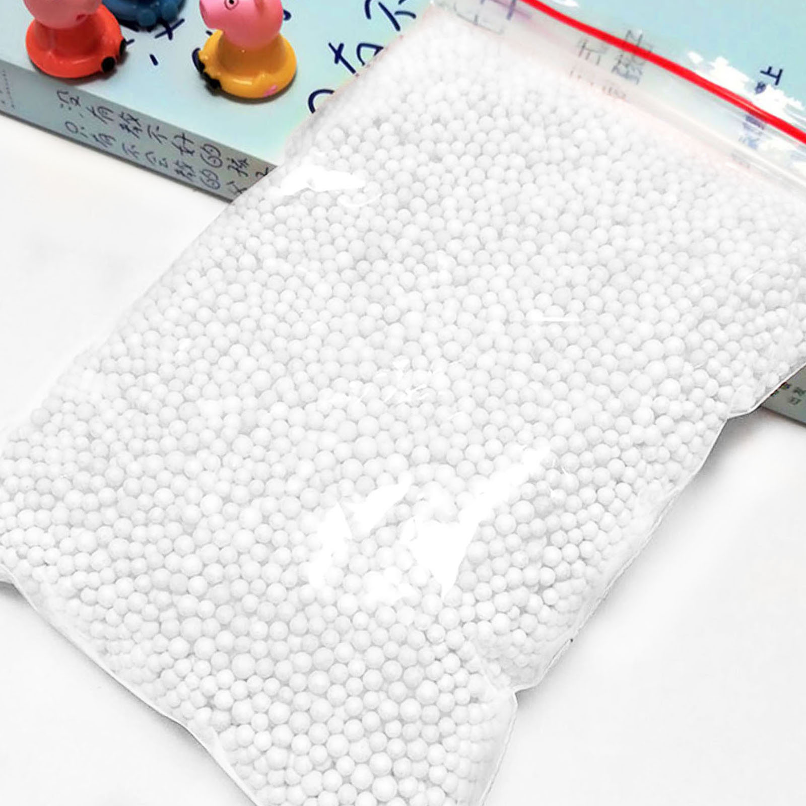 8 Pack Assorted Colors Polystyrene Styrofoam Filler Foam Mini Beads