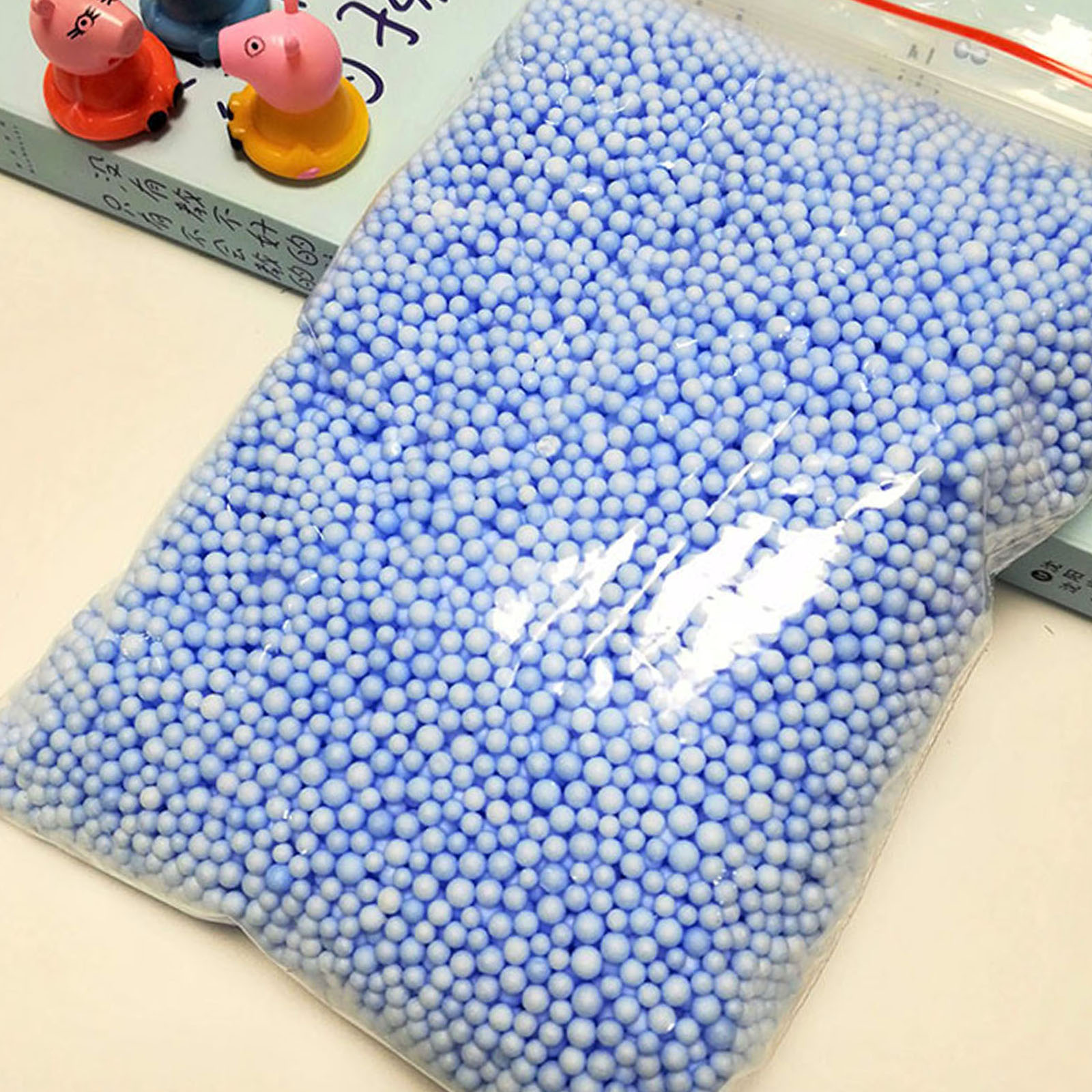 8 Pack Assorted Colors Polystyrene Styrofoam Filler Foam Mini Beads