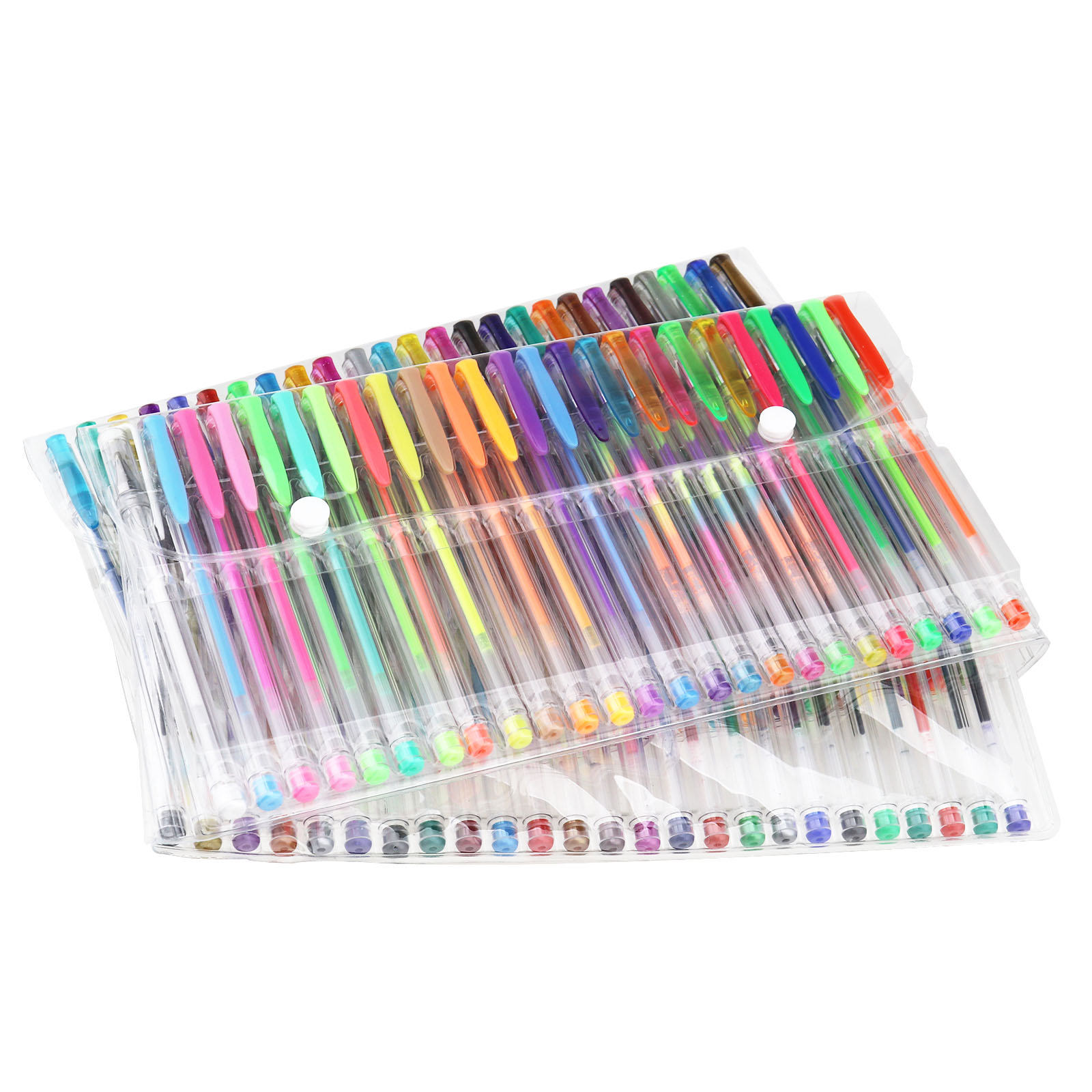 100 Pcs Gel Pen Set Color Art Glitter Pens Neon Coloring Ink Colors