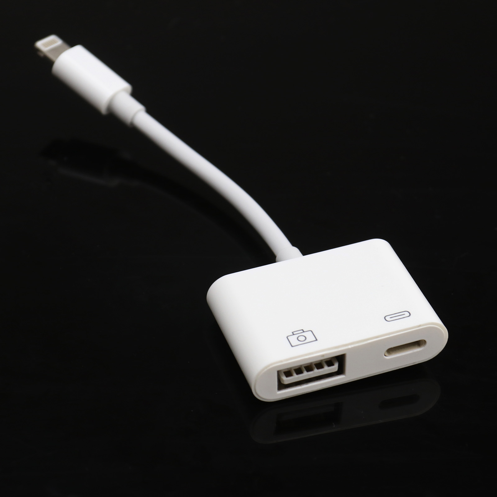 2IN1 TO USB Camera Adapter Cable Audio Cord to USB 3 Female Adapter £8.