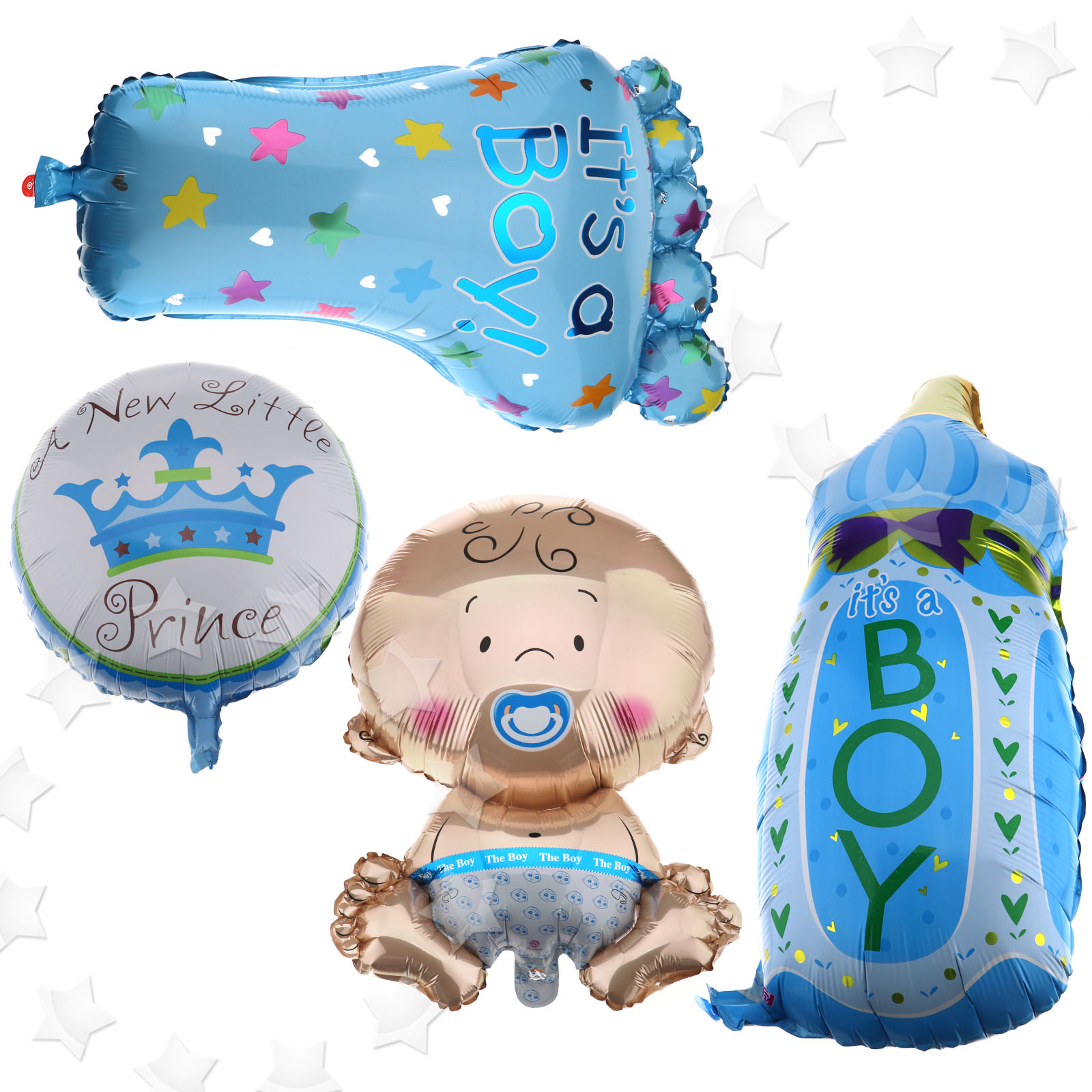 4 x Girl Foil Helium Balloon for newborn Baby Shower Christening