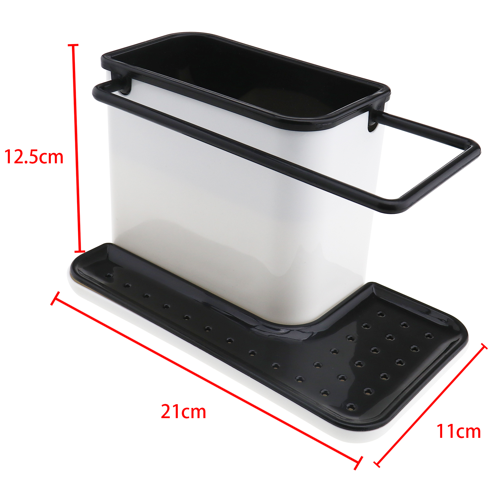 Bathroom Sink Caddy Sponge Holder Storage Organizer Soap Drainer Rack