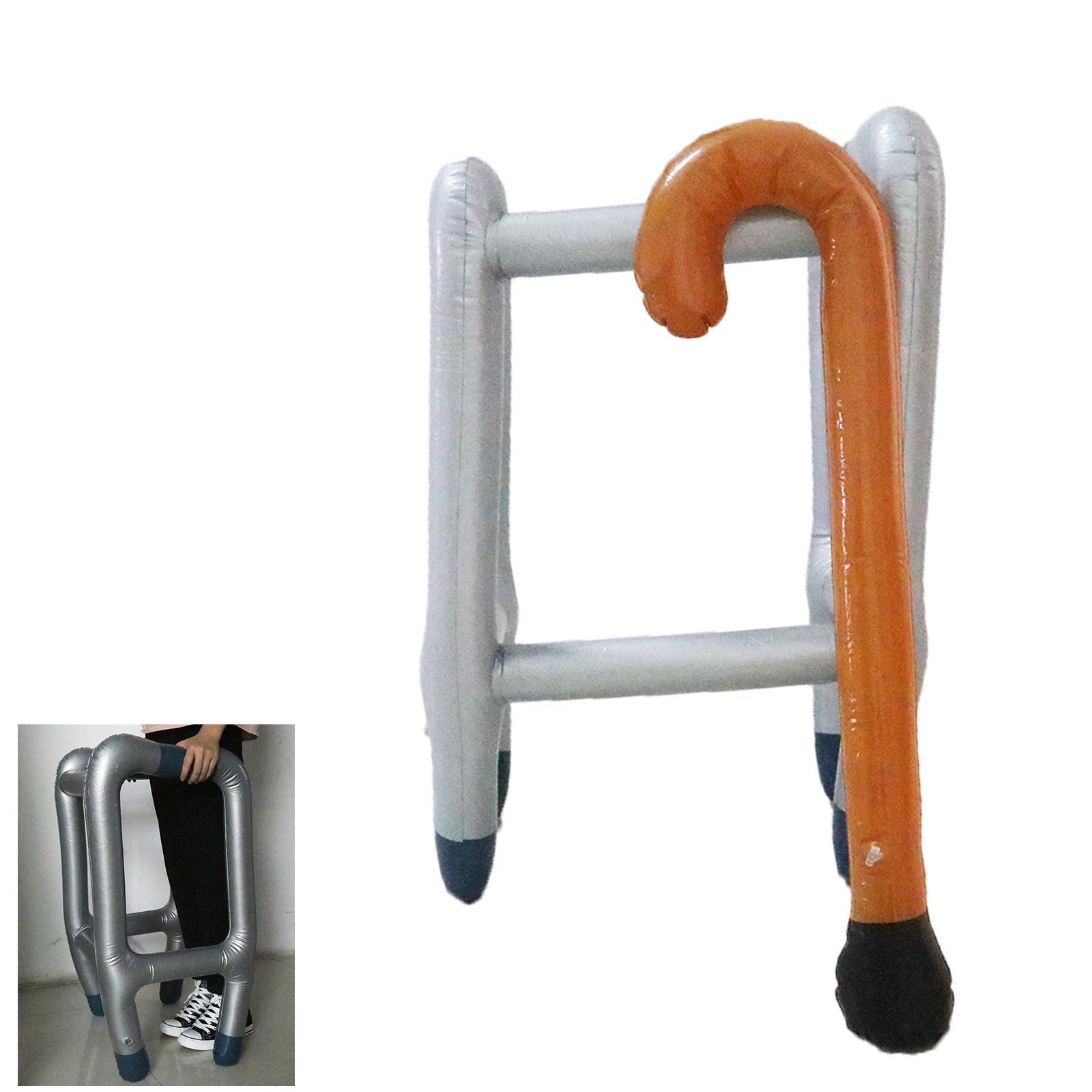 90cm Inflatable Walking Stick Zimmer Frame Old Men Lady Cosplay dress up toy eBay