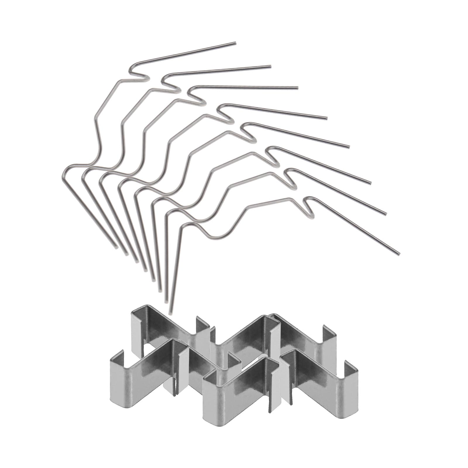 50 W and 50 Z Glazing Clips for Greenhouse Glass Polycarbonate Acrylic