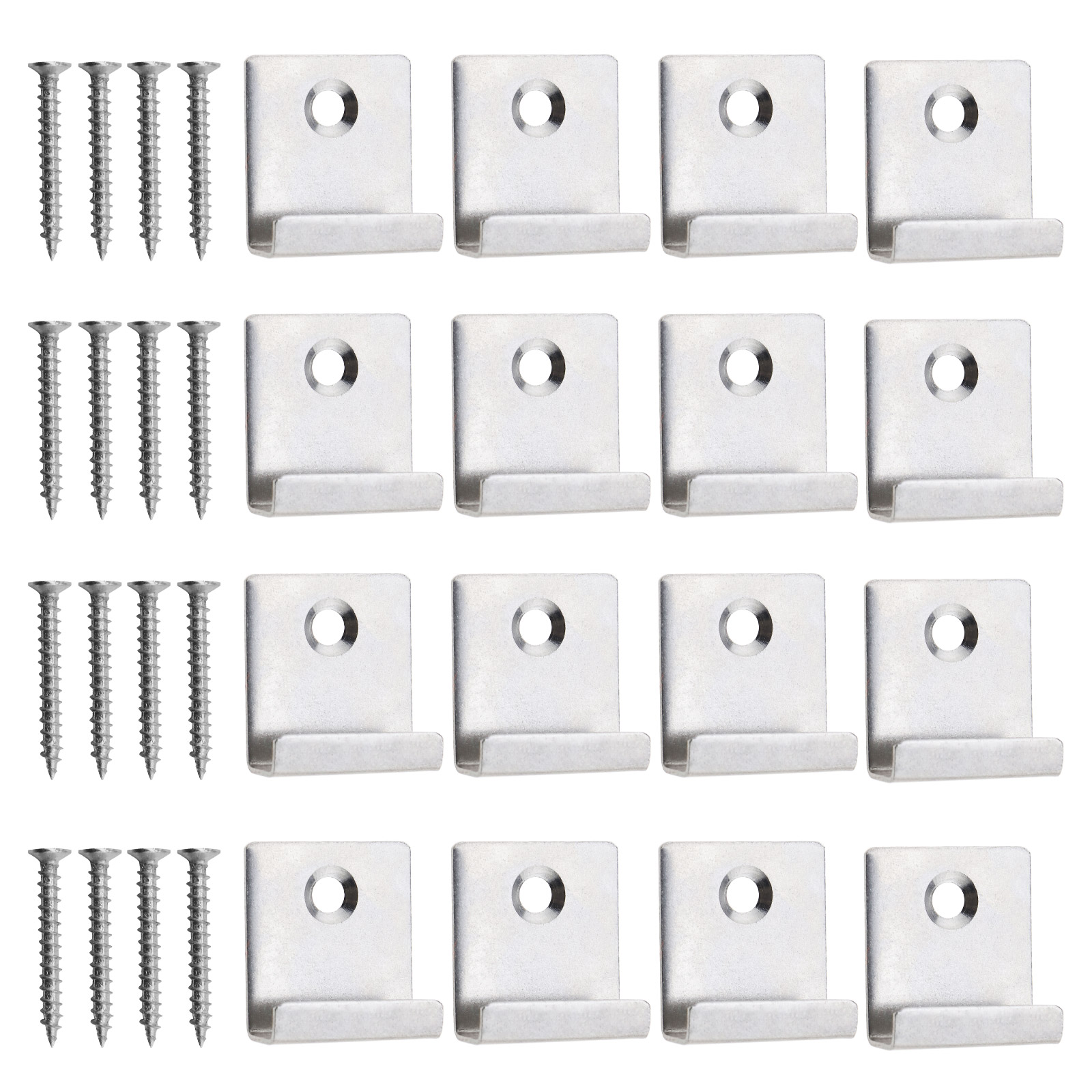 25/50Pcs Composite Decking Fasteners and Screws Set for DIY Grooved