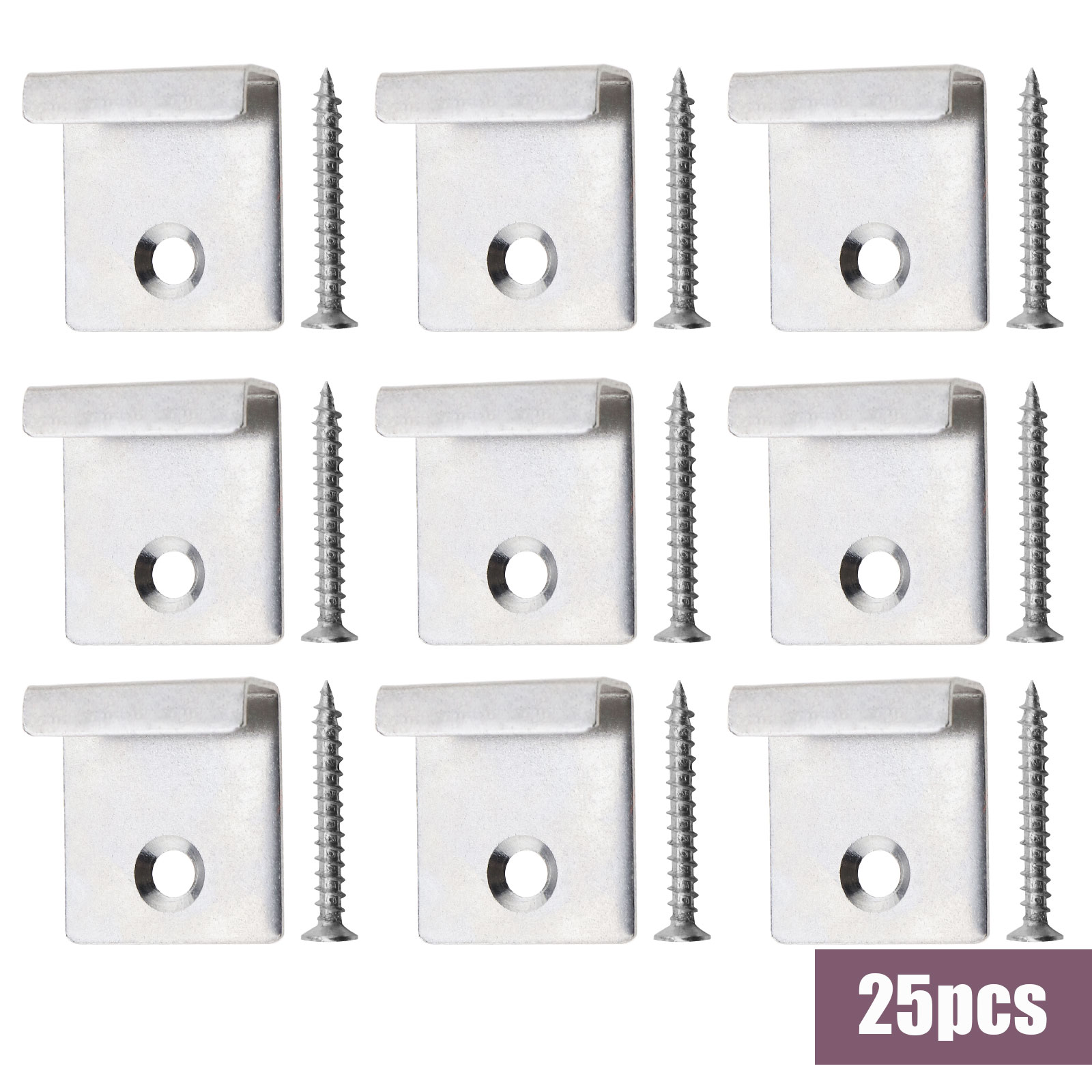 25Pcs Composite Decking Fasteners and Screws Set for DIY Grooved Deck