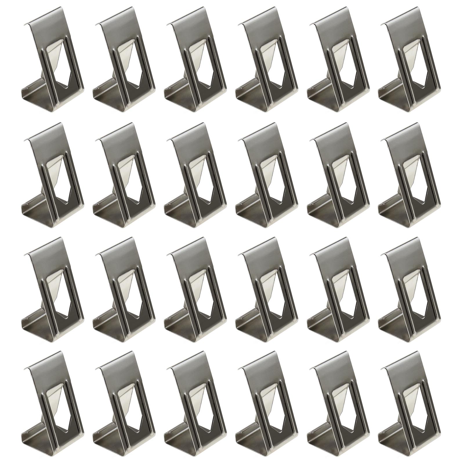 50x/100x Silver Metal Spring Turn Clip Hanger For Frame 3D Printer Heated Bed 50x/100x Silver Metal Spring Turn Clip Hanger For Frame 3D Printer Heated Bed