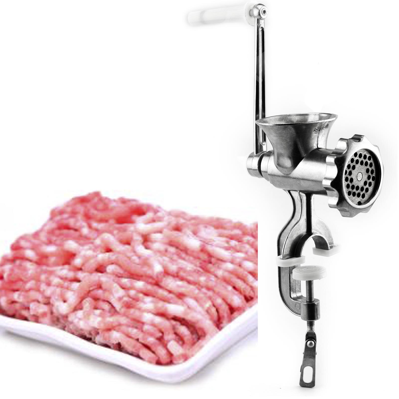 ALUMINUM HANDLE MANUAL GRINDER BEEF MEAT MINCER SAUSAGE MINCE MAKER MACHINE