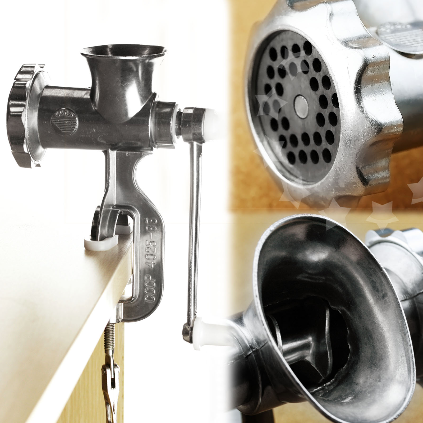 Heavy Duty Hand Operated Meat Mincer Manual Grinder Sausage Mince Maker Kitchen 735548280712 eBay