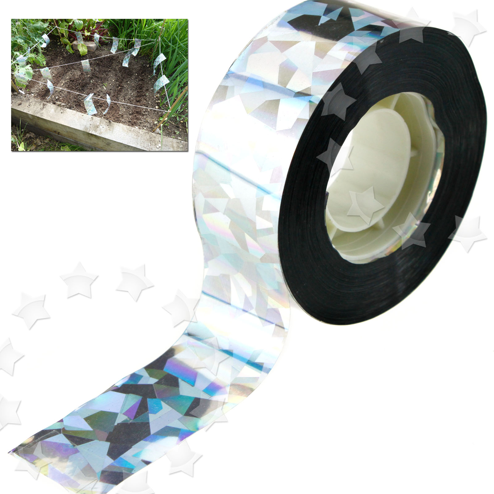90M Bird Deterrent Tape Flash Pigeon Scare Repeller Ribbon Pest Control