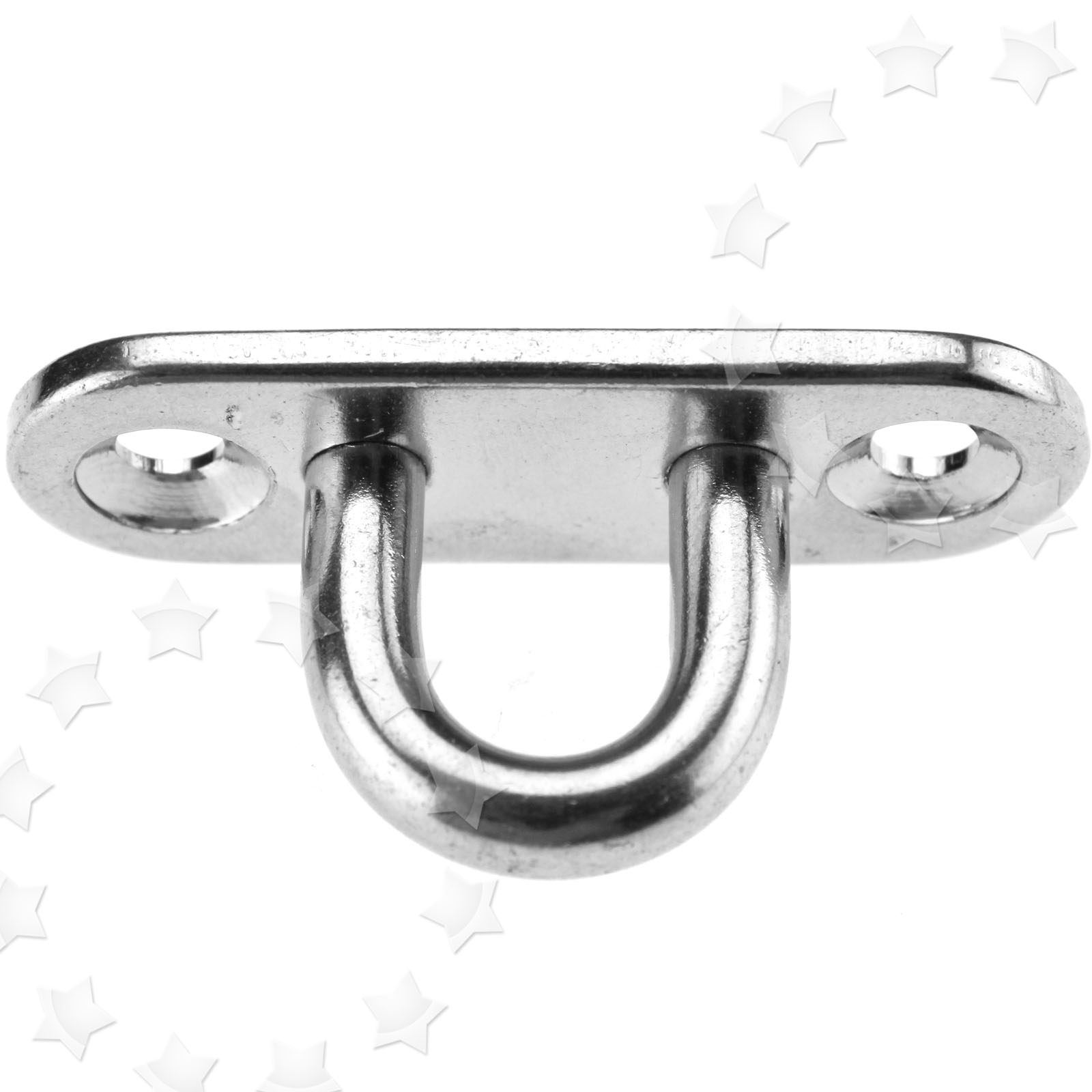 AISI316 Oblong Eye Plate Heavy Duty Pad Eye Plate U-shaped Ceiling Fixed Hooks - Hiever