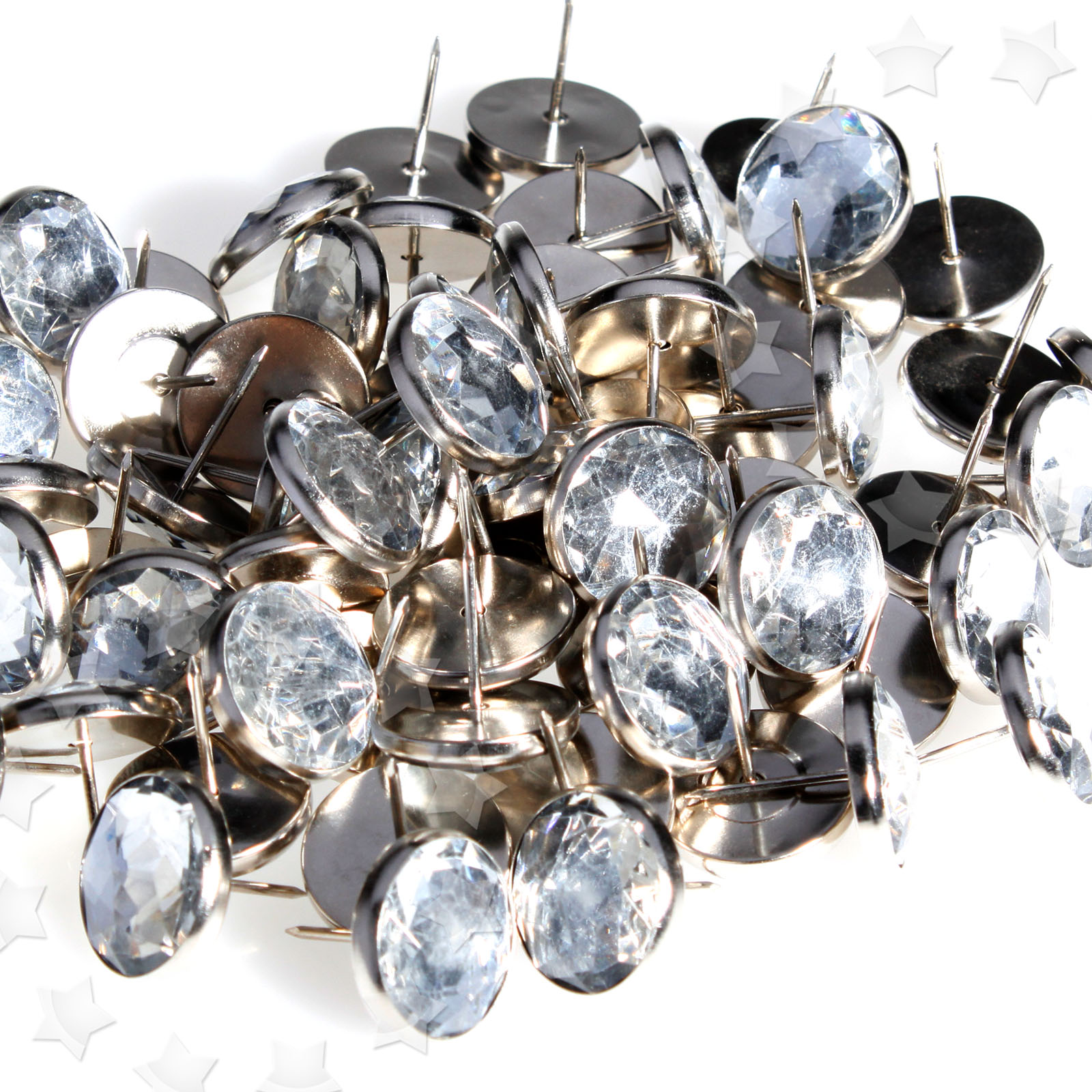 50//100pcs Polsternägel Möbel Nieten 23mm Polster Set Polsterung Sofa Kristall