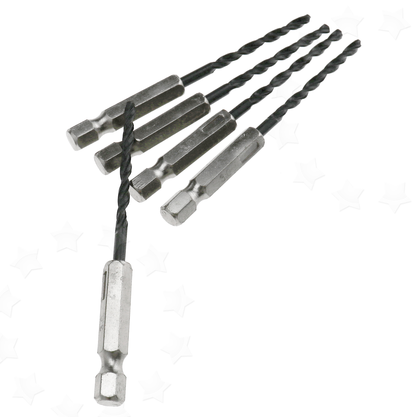 15 Pieces Kit 1/4" Hex Shank Hss High Speed Steel Drill Bits 3mm/4mm