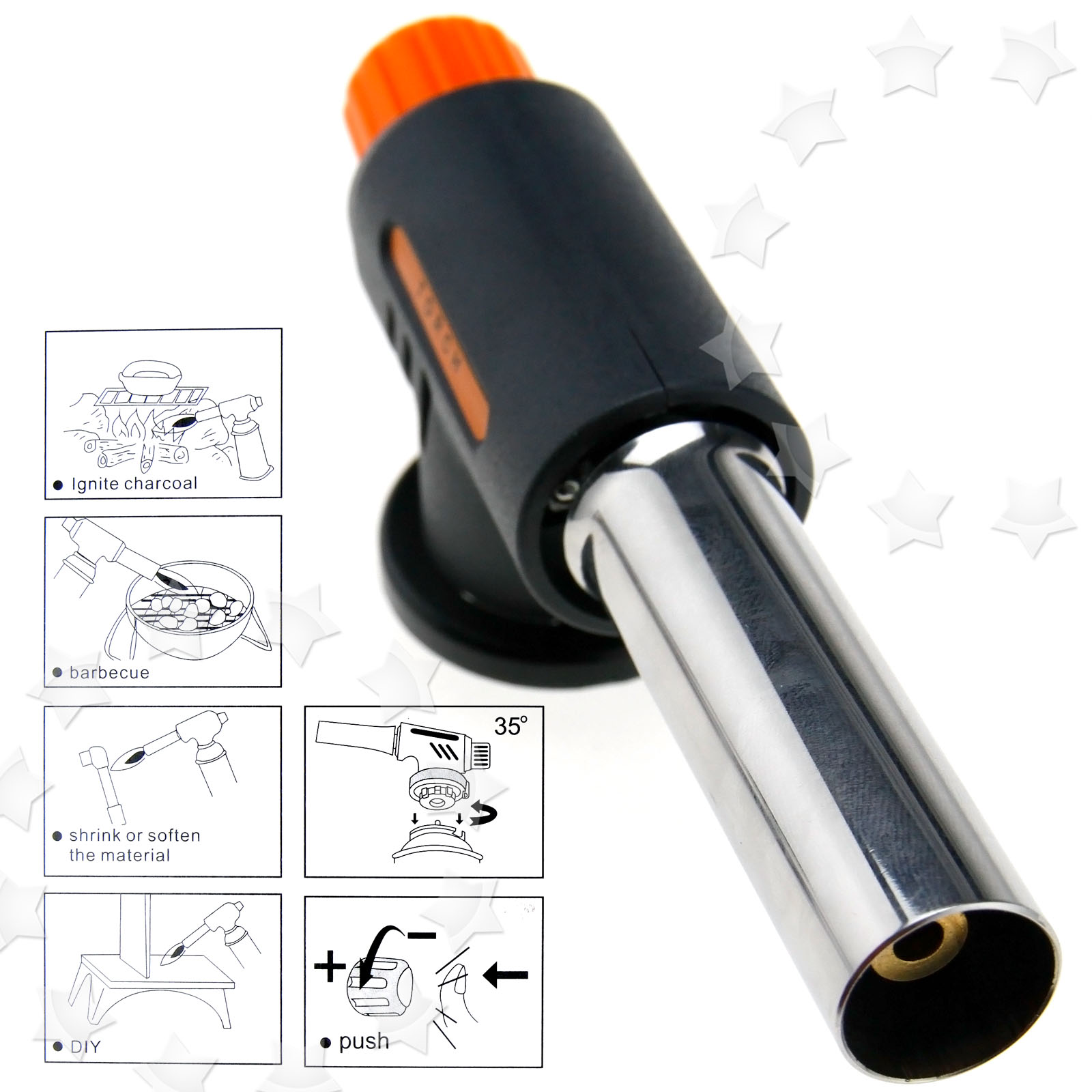 Blow Torch Flame Jet Solder Iron Soldering BBQ Lighter Burner