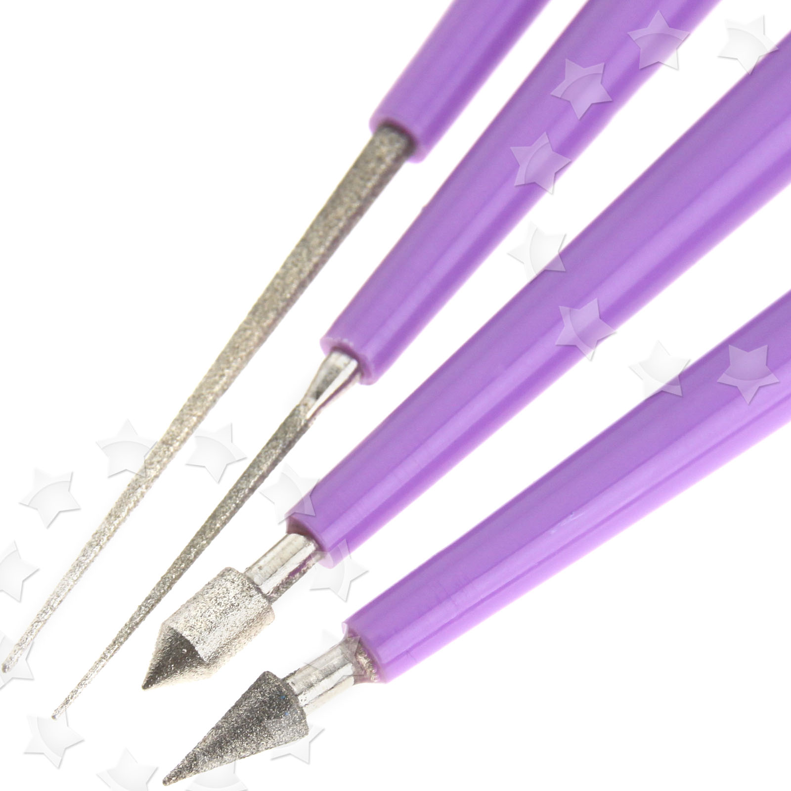 4pcs Bead Reamer Beading Diamond Tipped Hole Enlarger Tool 702921674987