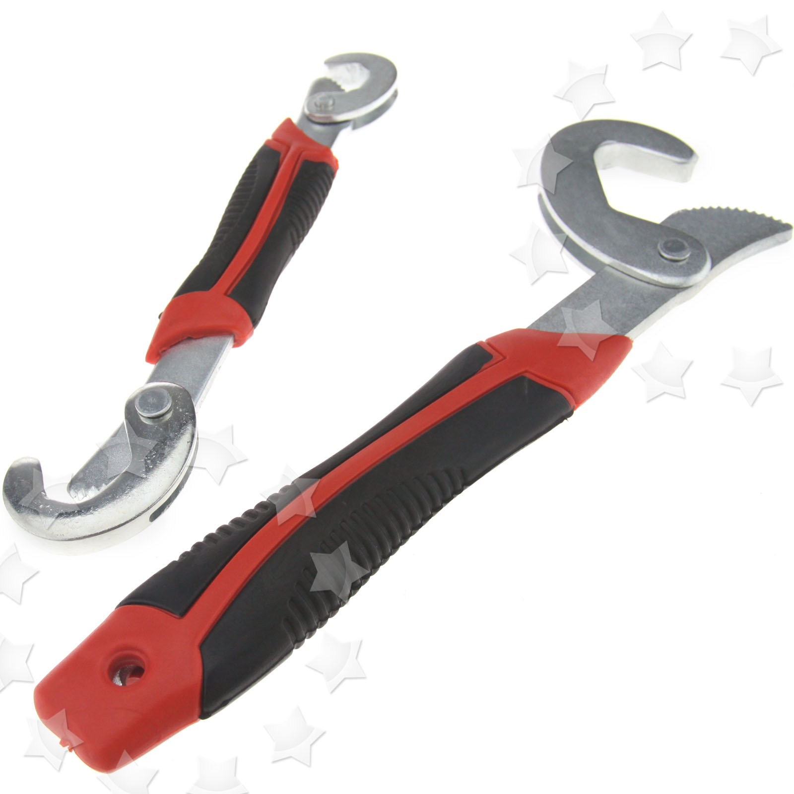 2PCS Adjustable Wrench Multifunction Spanner Quick Snap Grip 932mm eBay