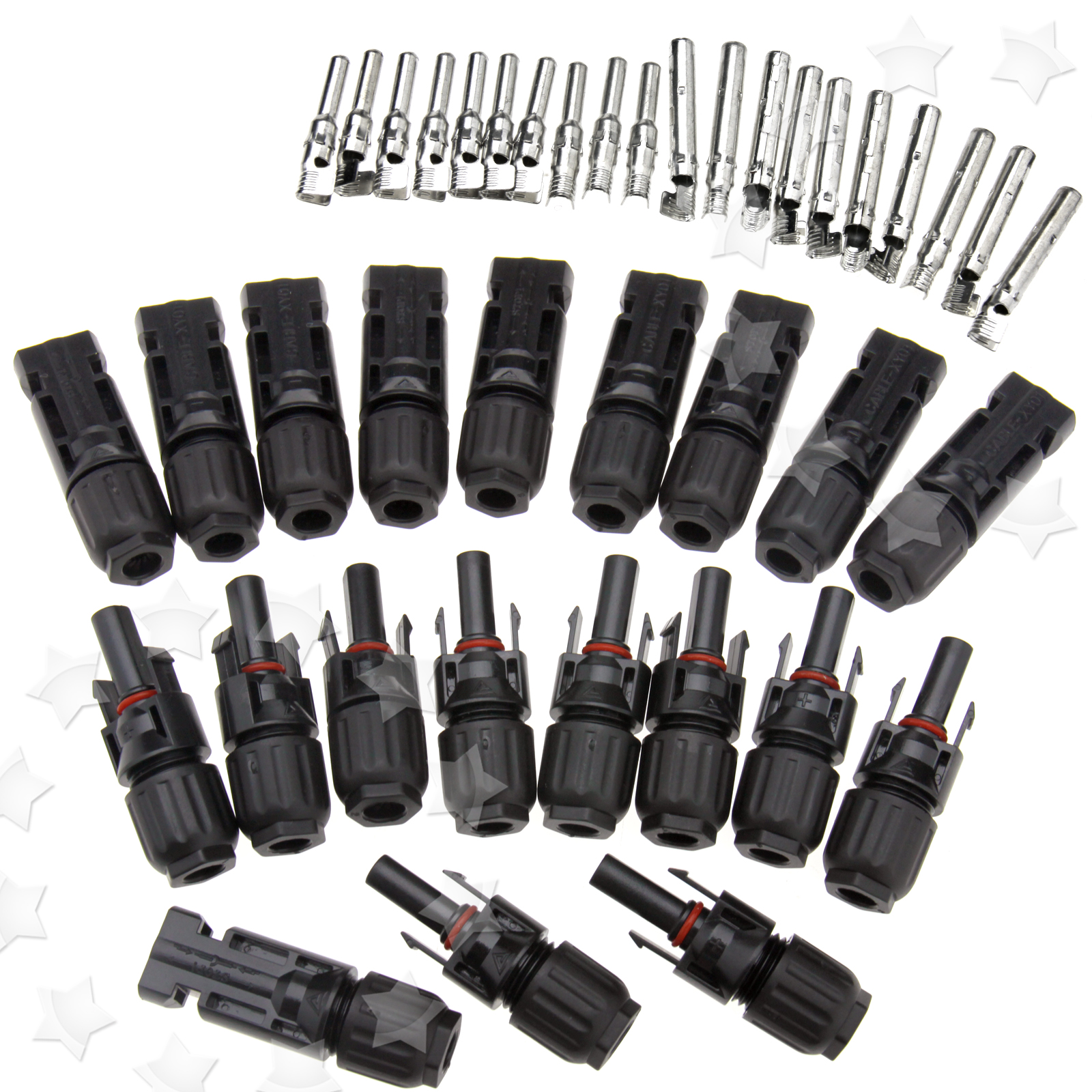 MC4 Solar Panel Cable Connectors plugs DC Male & Female Set TUV