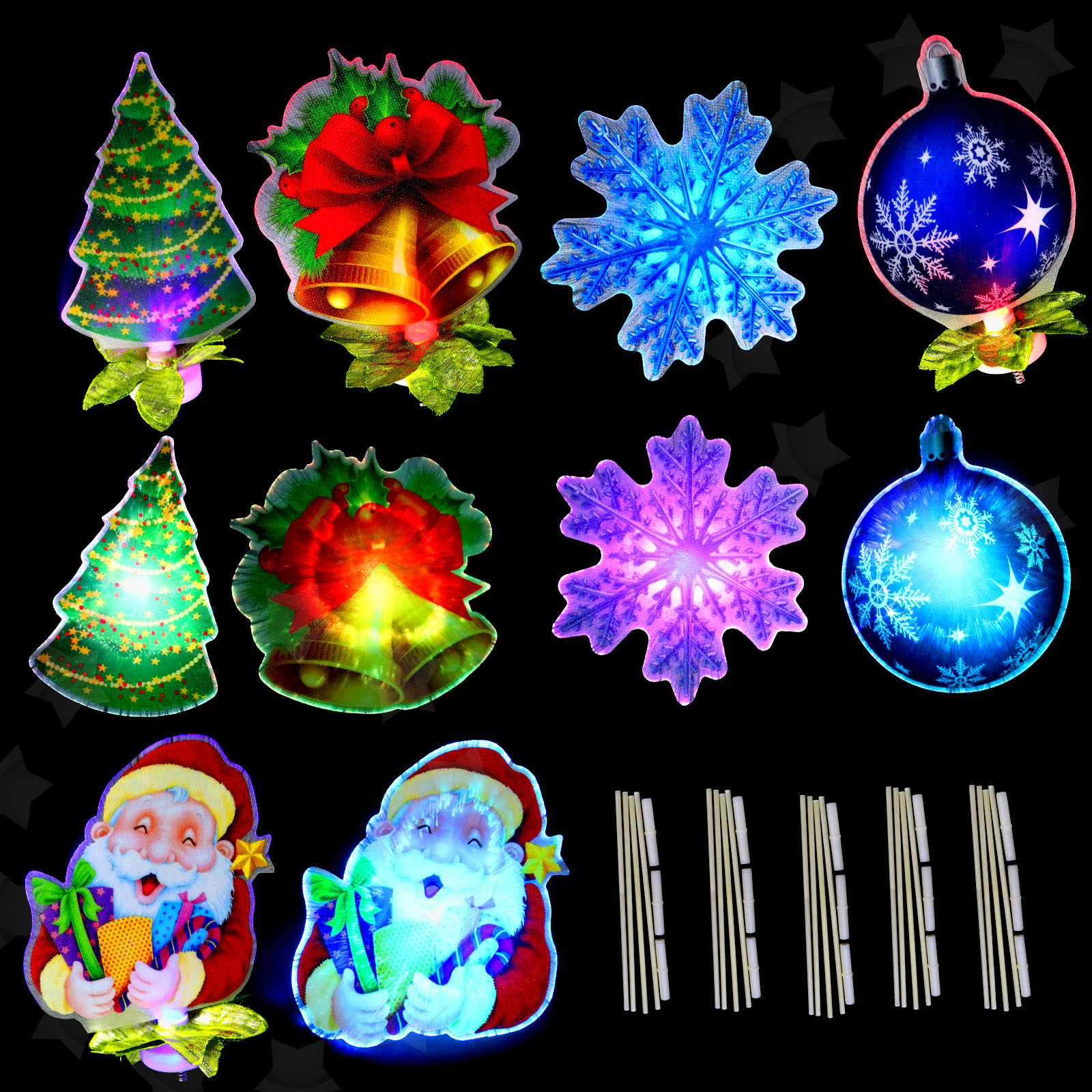 5pcs Led Light Up Merry Christmas Window Silhouette Home Decoration 5pcs Led Light Up Merry Christmas Window Silhouette Home Decoration 4 Designs