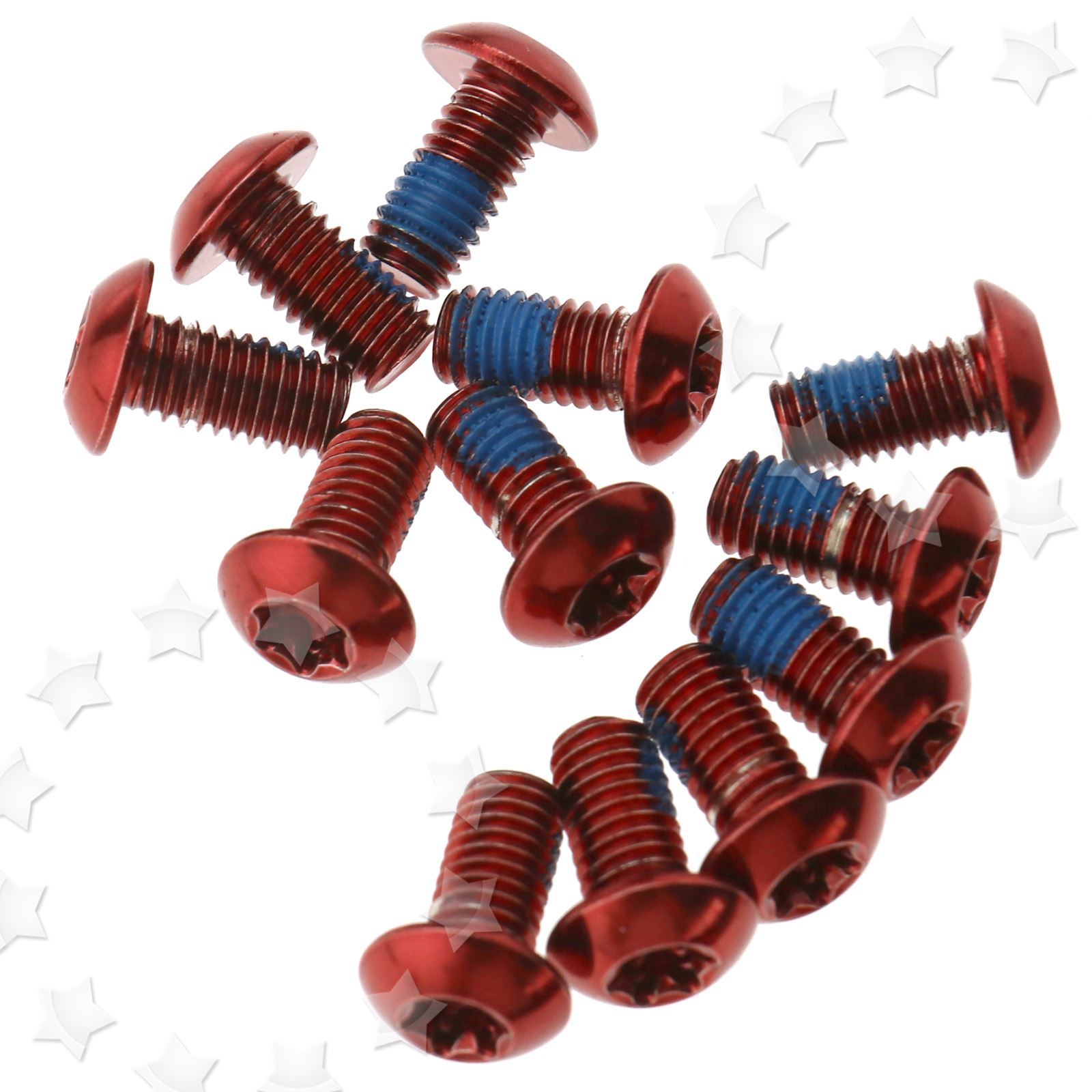 12Pcs Disc Brake Rotor Screw Bolts M5 x 10mm Size MTB Bike Cycle Parts