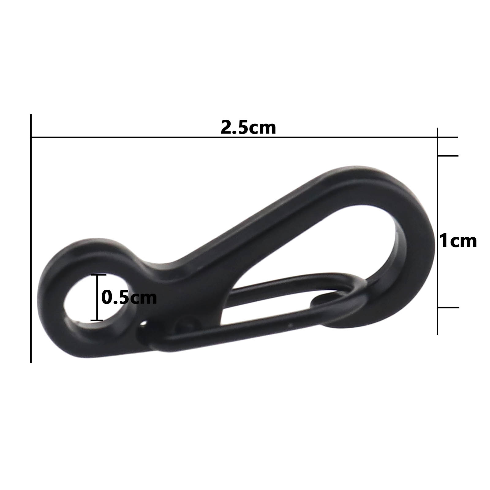 10pcs Mini Carabiner Clip Snap Spring Clasp Hook Keyring Camping