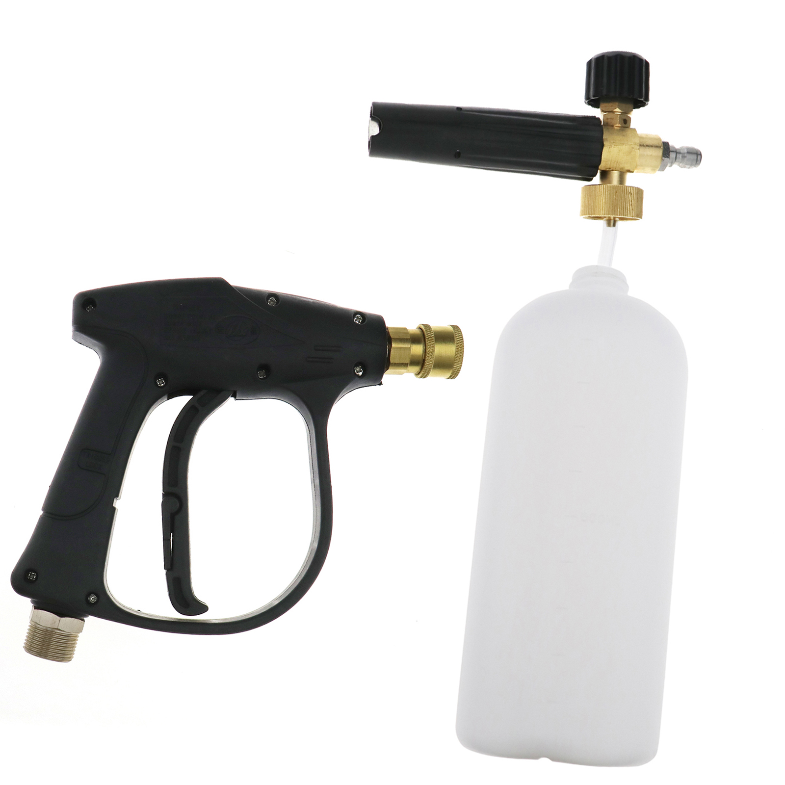 Spray Pressure Washer 1/4" Car Wash Soap Snow Foam Lance Cannon Kit